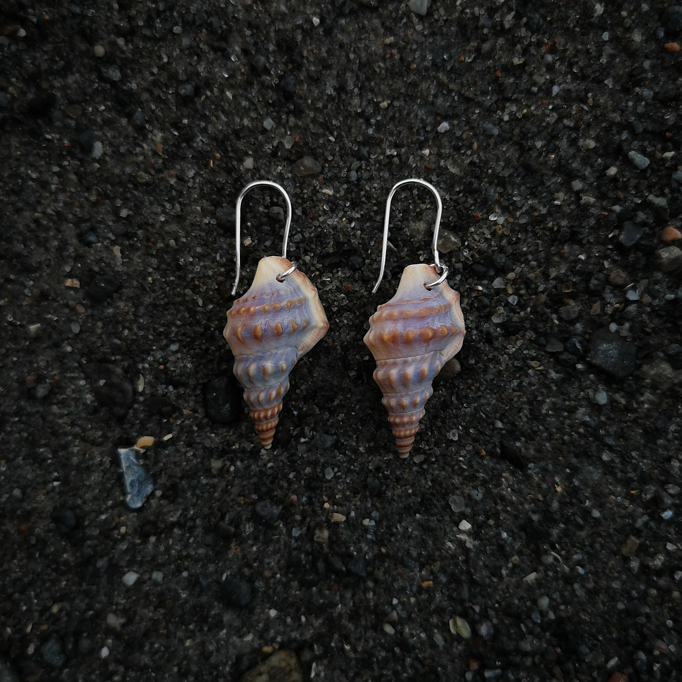 Pelikanfod sølvøreringe