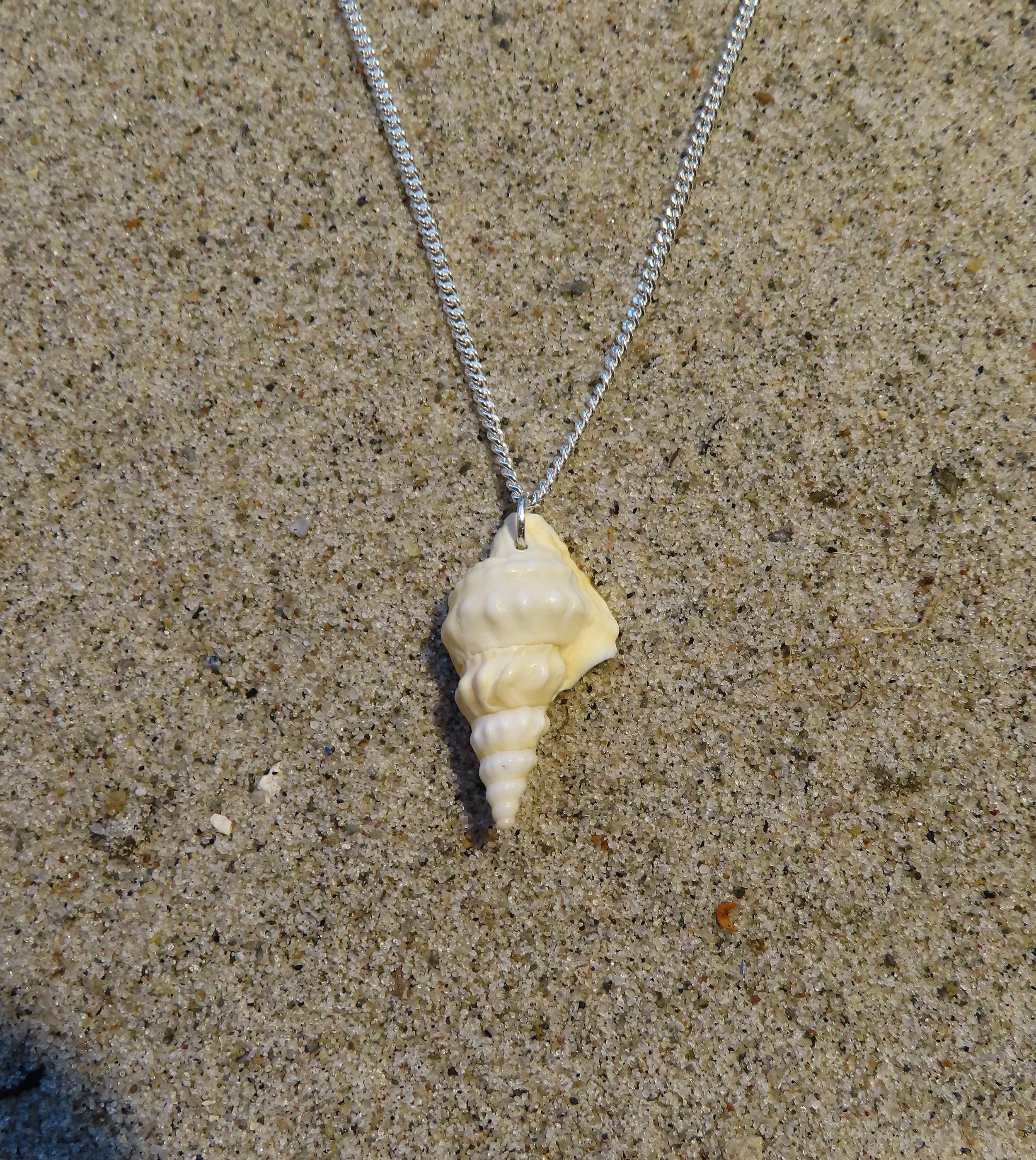 Sølvhalskæde m. pelikanfodsvedhæng