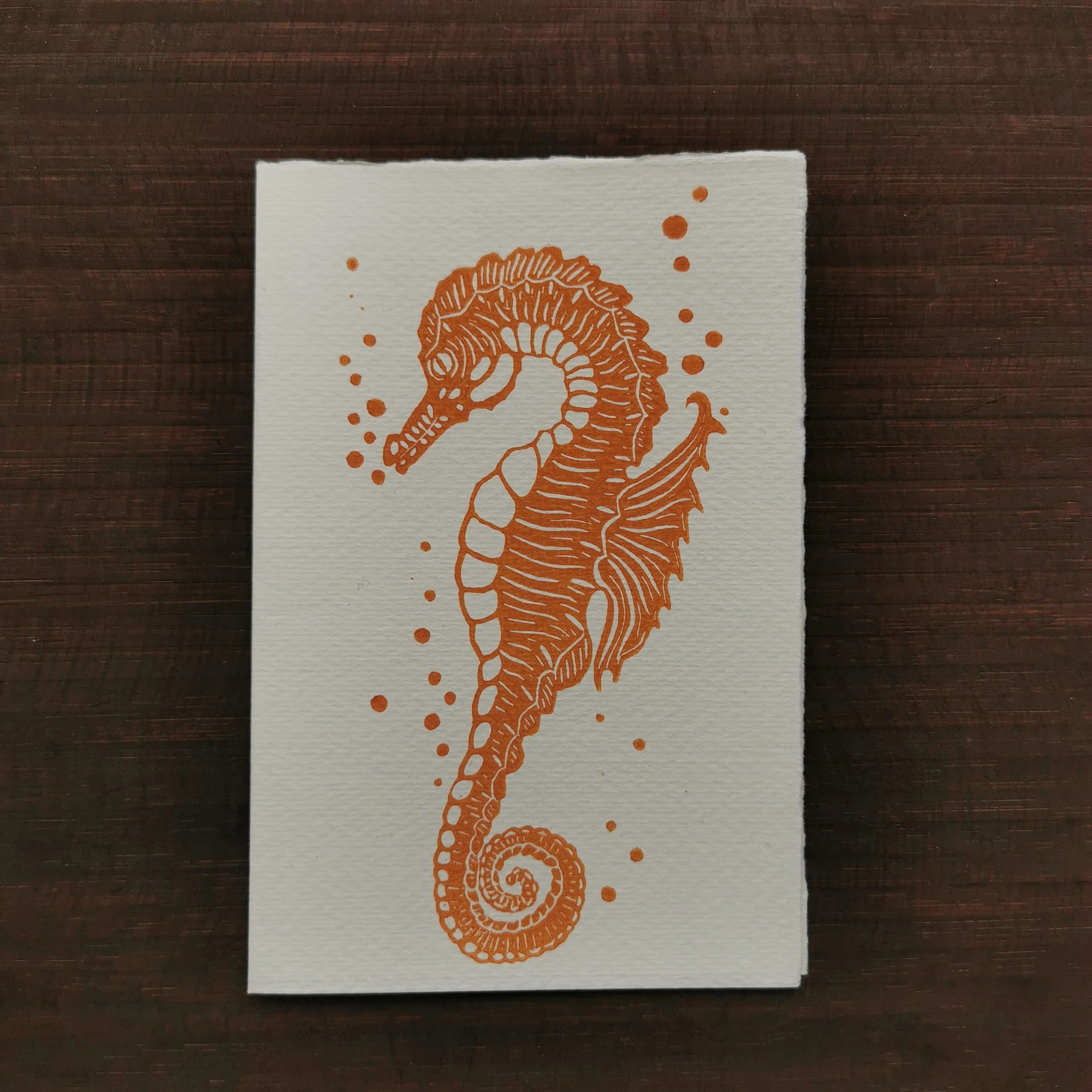 Søhest Linotryk - Fås i flere farver