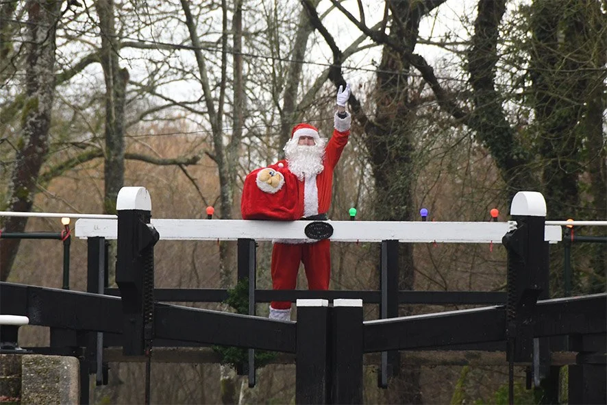 Santas on the Towpath: A Whimsical Look at Festive Traditions Along the Canal
