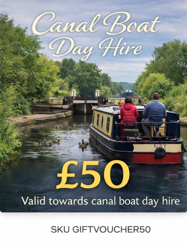 Canal Boat Day Hire Gift Card