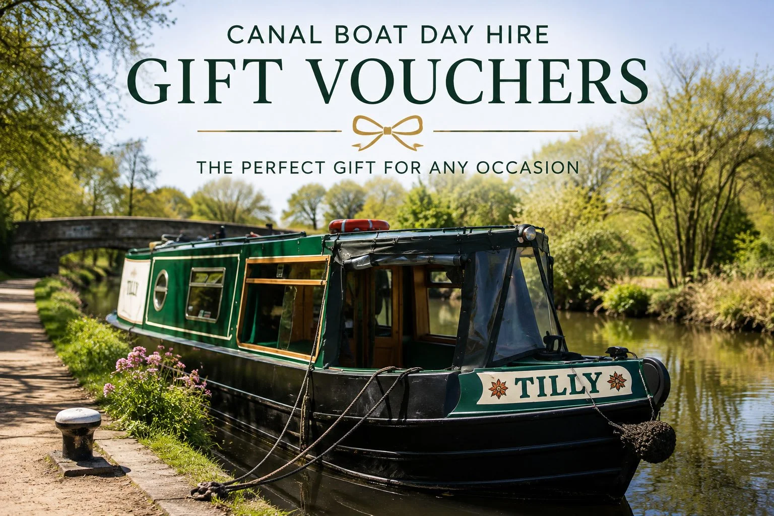 Canal Boat Day Hire Gift Card