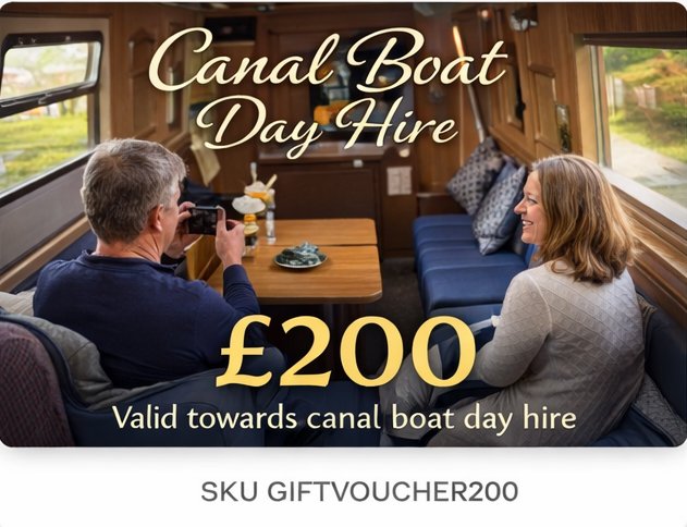 Canal Boat Day Hire Gift Card