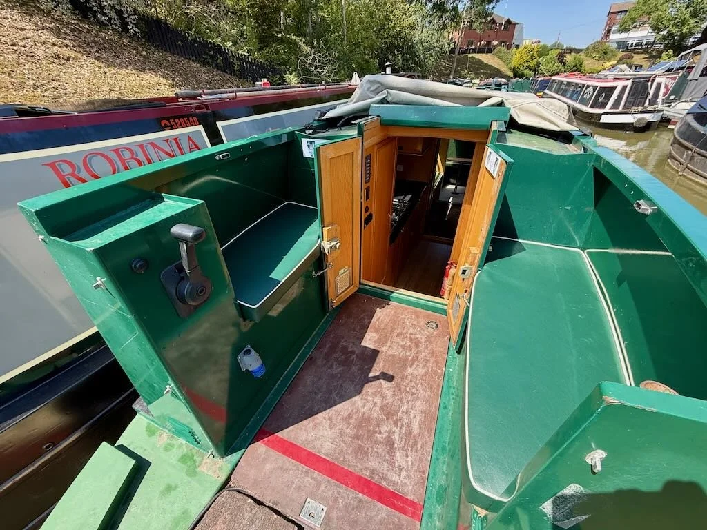 The outside rear deck