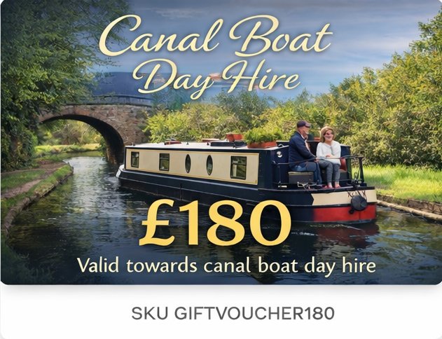 Canal Boat Day Hire Gift Card