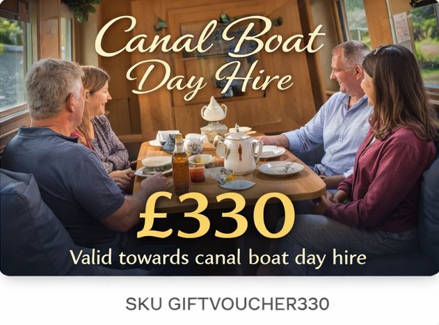Canal Boat Day Hire Gift Card