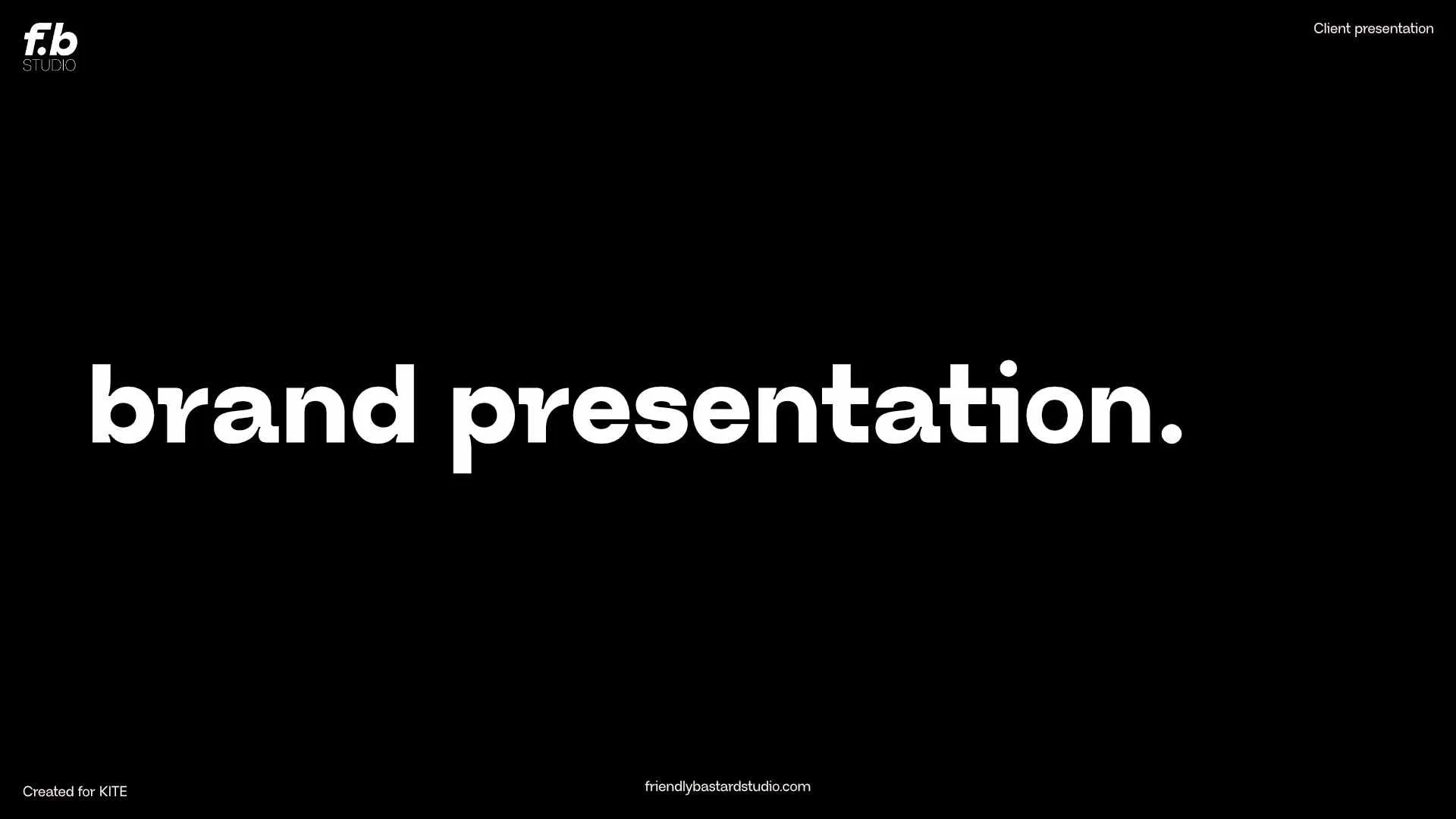 Here's a part of the brand presentation