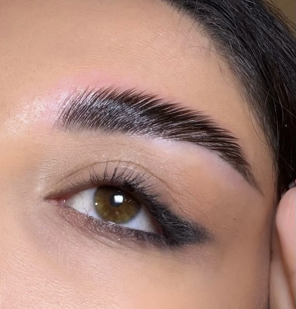 Eyebrow lamination done by @cyprus__liza 💖