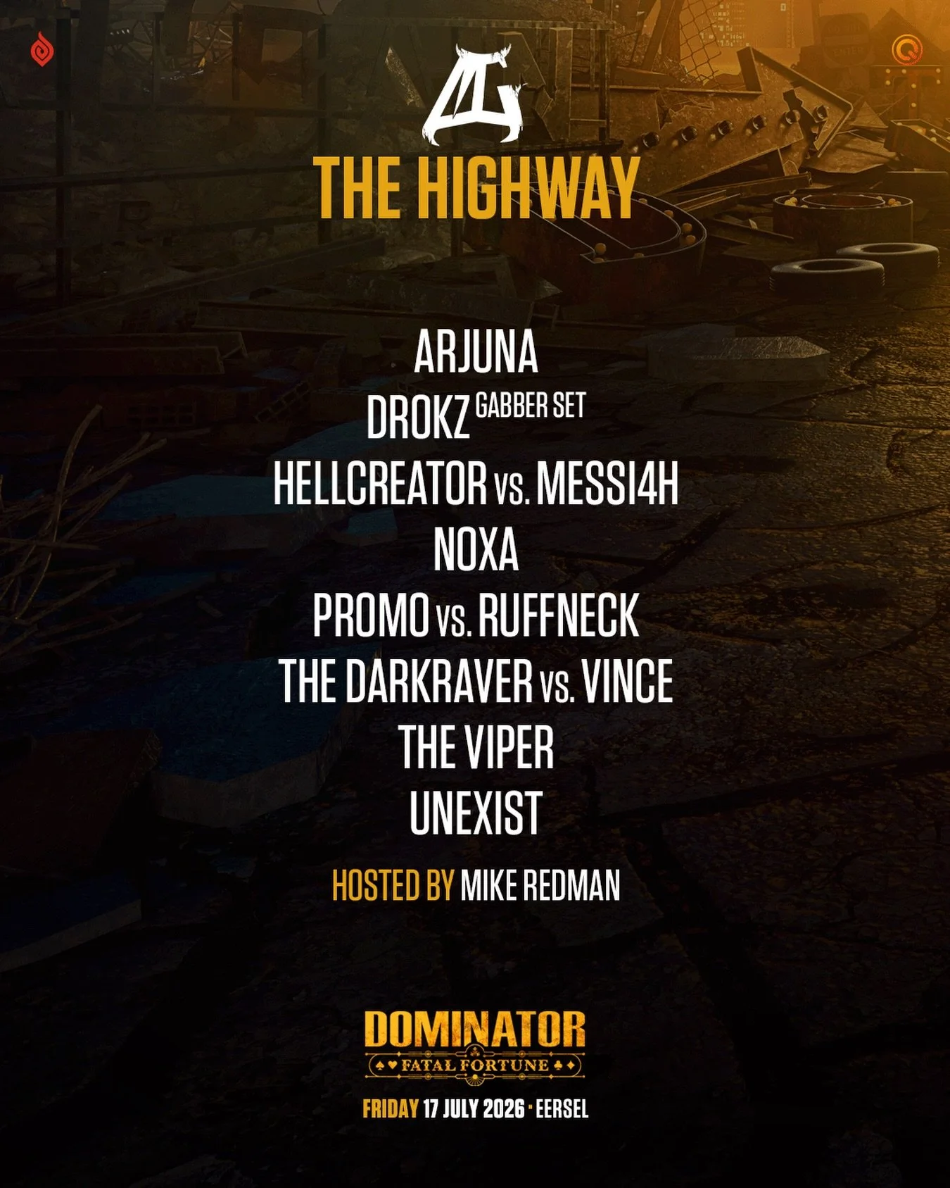 Multigroove at Dominator Festival 💥

Friday, July 18th. Our second year at the biggest Hardcore gathering, and we&rsquo;re bringing our hardest residents who&rsquo;ve held it down plus the new blood pushing it forward.