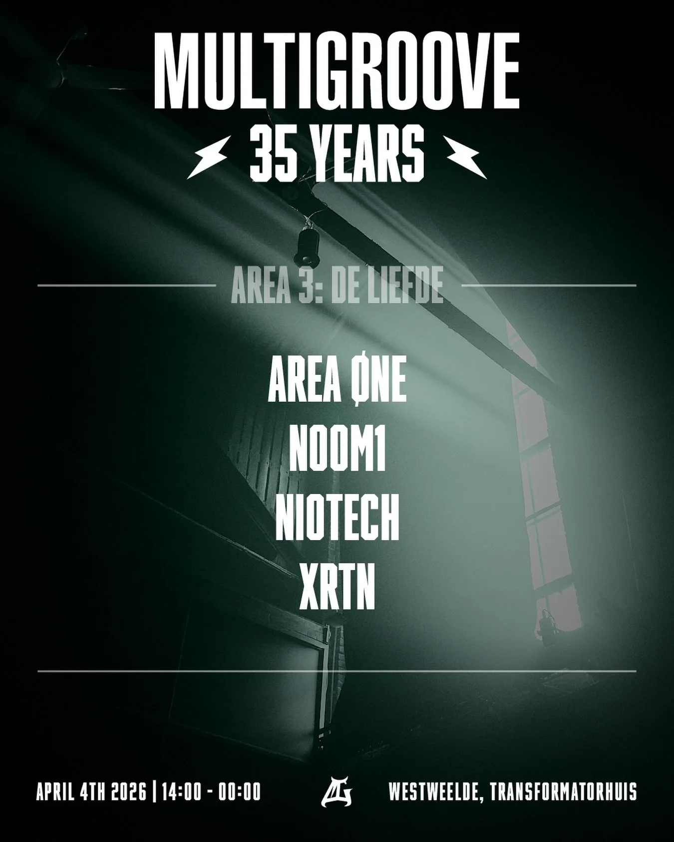 Multigroove: 35 Years | Area [3]: De Liefde | Lineup 🔮

Neo-rave, Hard Techno, Future Acid. This is where the next chapter starts. Not a look back, but a look ahead at how this music and our legacy keeps moving.

Multigroove: 35 Years
4 juli | 14:00