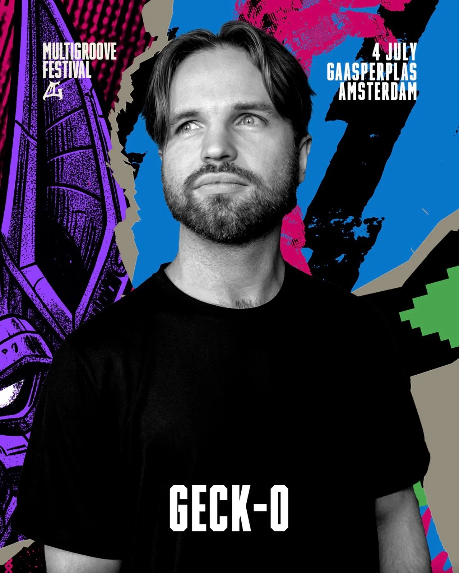 Geck-O maakt zijn Multigroove Festival debut 🦎

Rik van Dam produceert sinds 2007 en heeft sinds die tijd een eigen geluid ontwikkeld dat zich moeilijk hokje laat stoppen. En laat dat nu precies zijn waar we bij Multigroove van houden!

Multigroove 