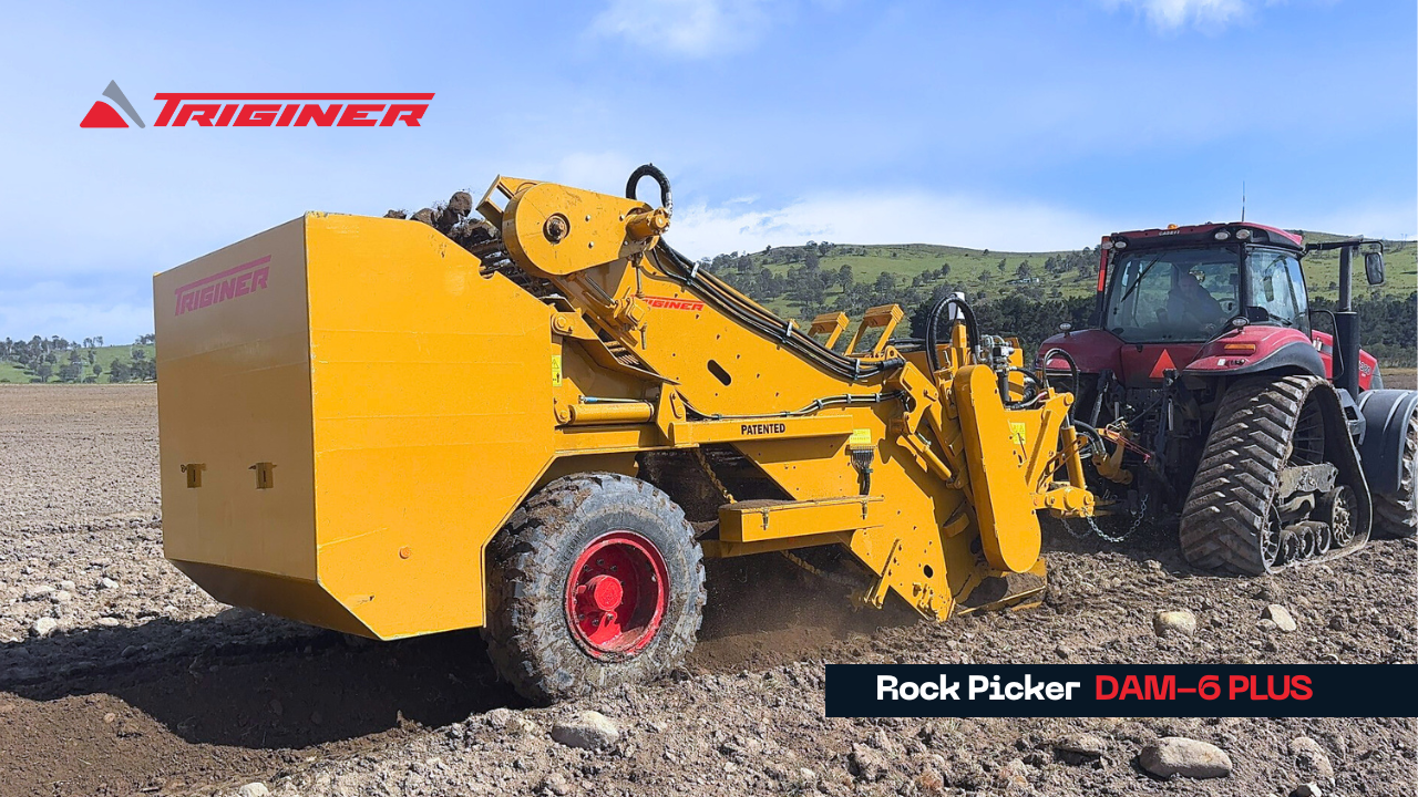 La despedregadora DAM-6 PLUS en acción en Australia