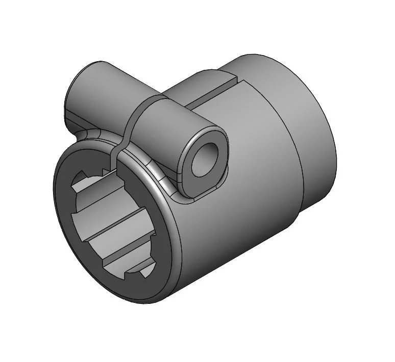 Manguito estriado mecanizado Z-6