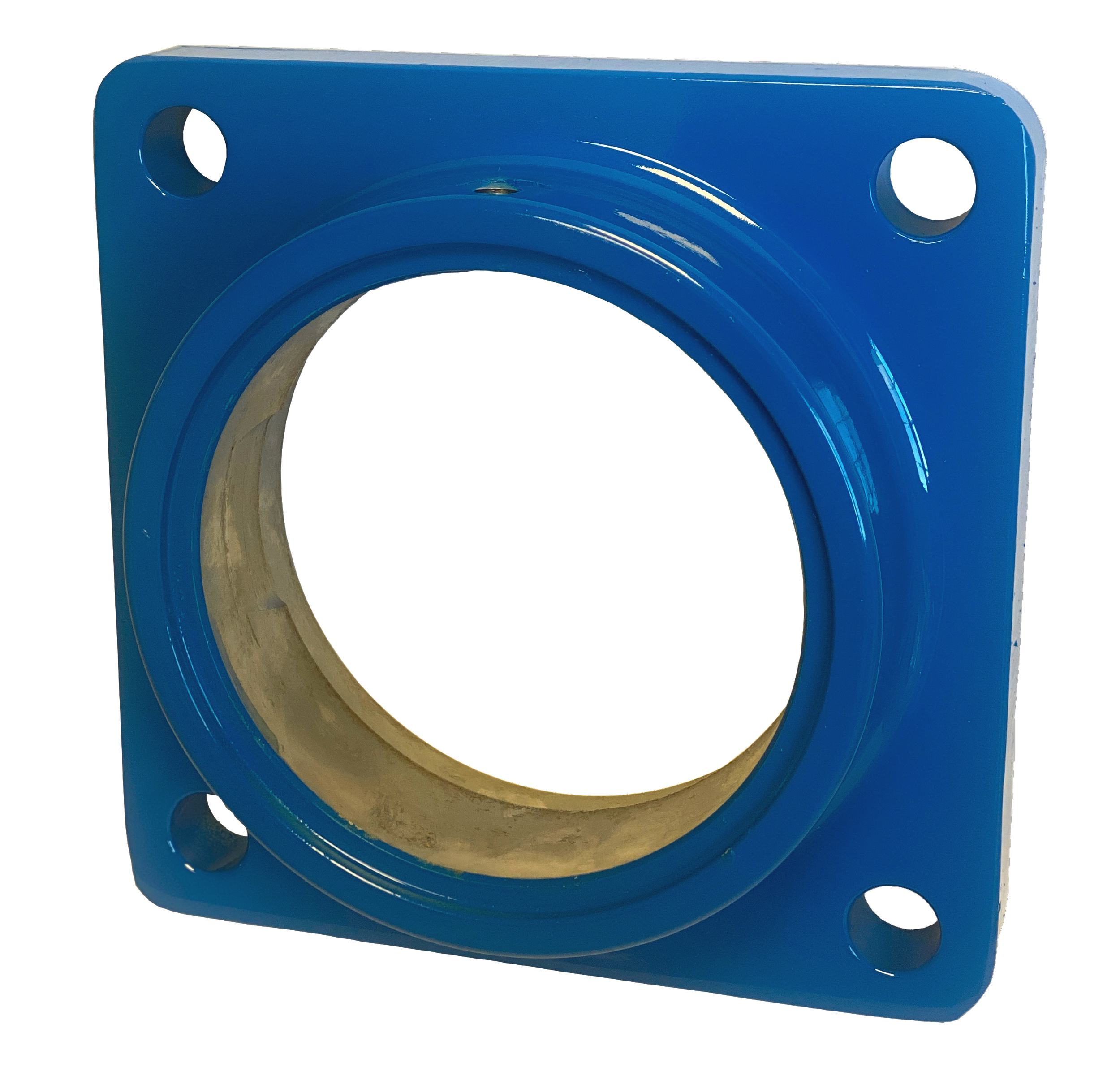 Soporte cuadrado mecanizado para eje de Ø60 mm