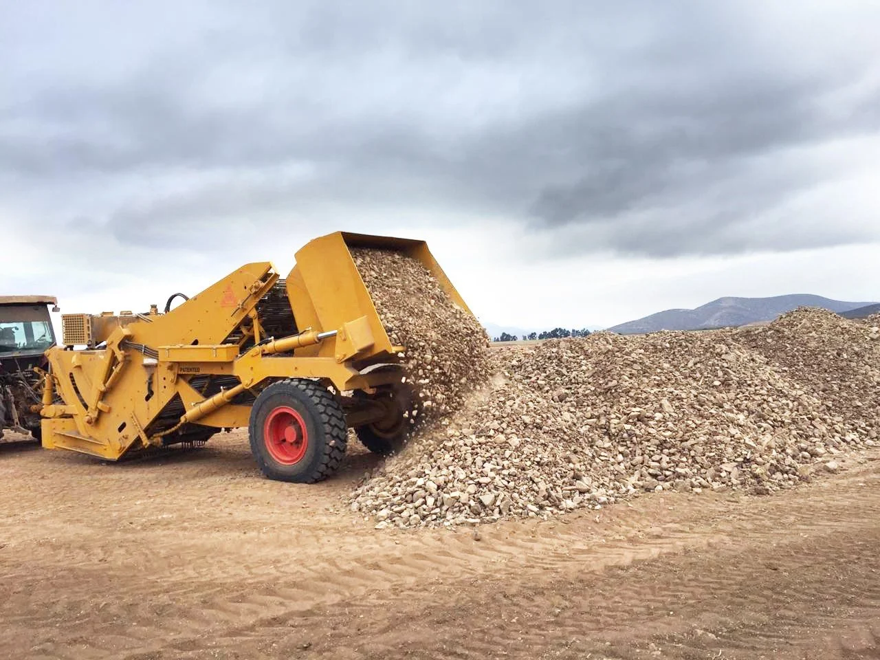 despedregadora de descaga en el suelo, despedregado Triginer