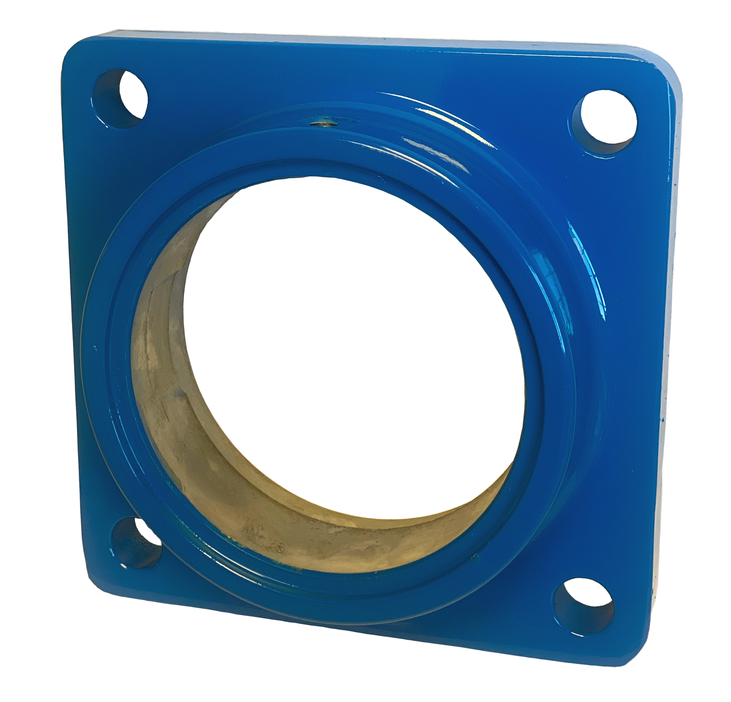 Soporte cuadrado mecanizado para eje de Ø70 mm