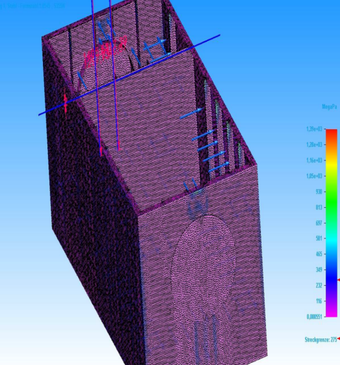 3D-Simulation eines Öltanks