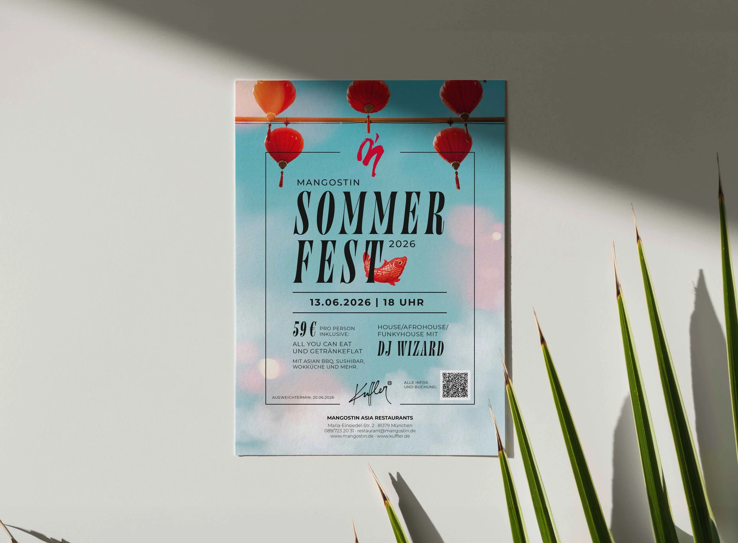 Poster für das Mangostin Sommerfest 2026