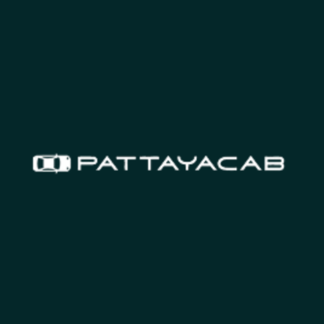 Logo with a car icon and the word 'PATTAJAC' in stylized font on a dark background.