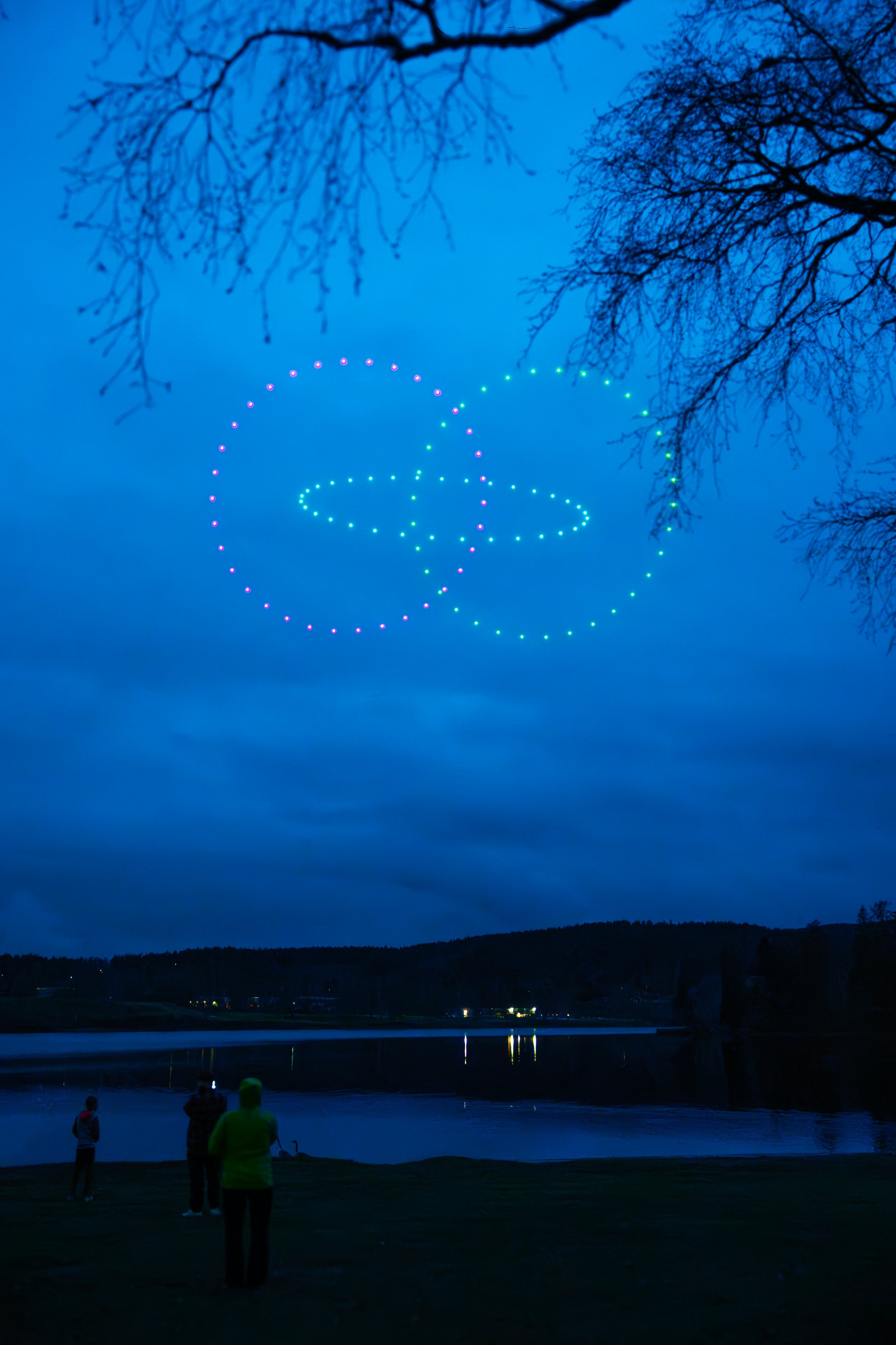 Drone show Pyroteknikk Bogstad