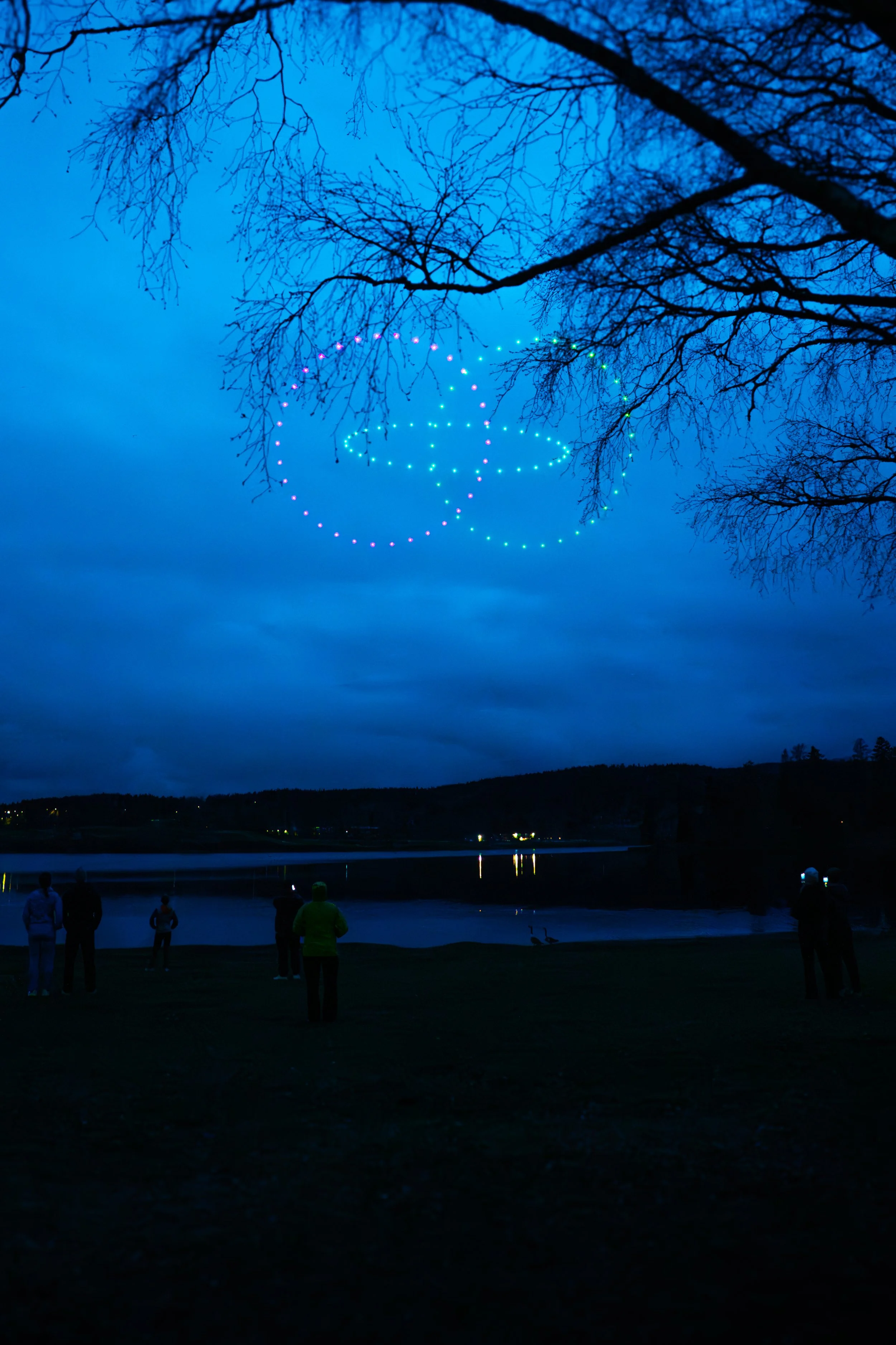 Drone show Pyroteknikk Bogstad