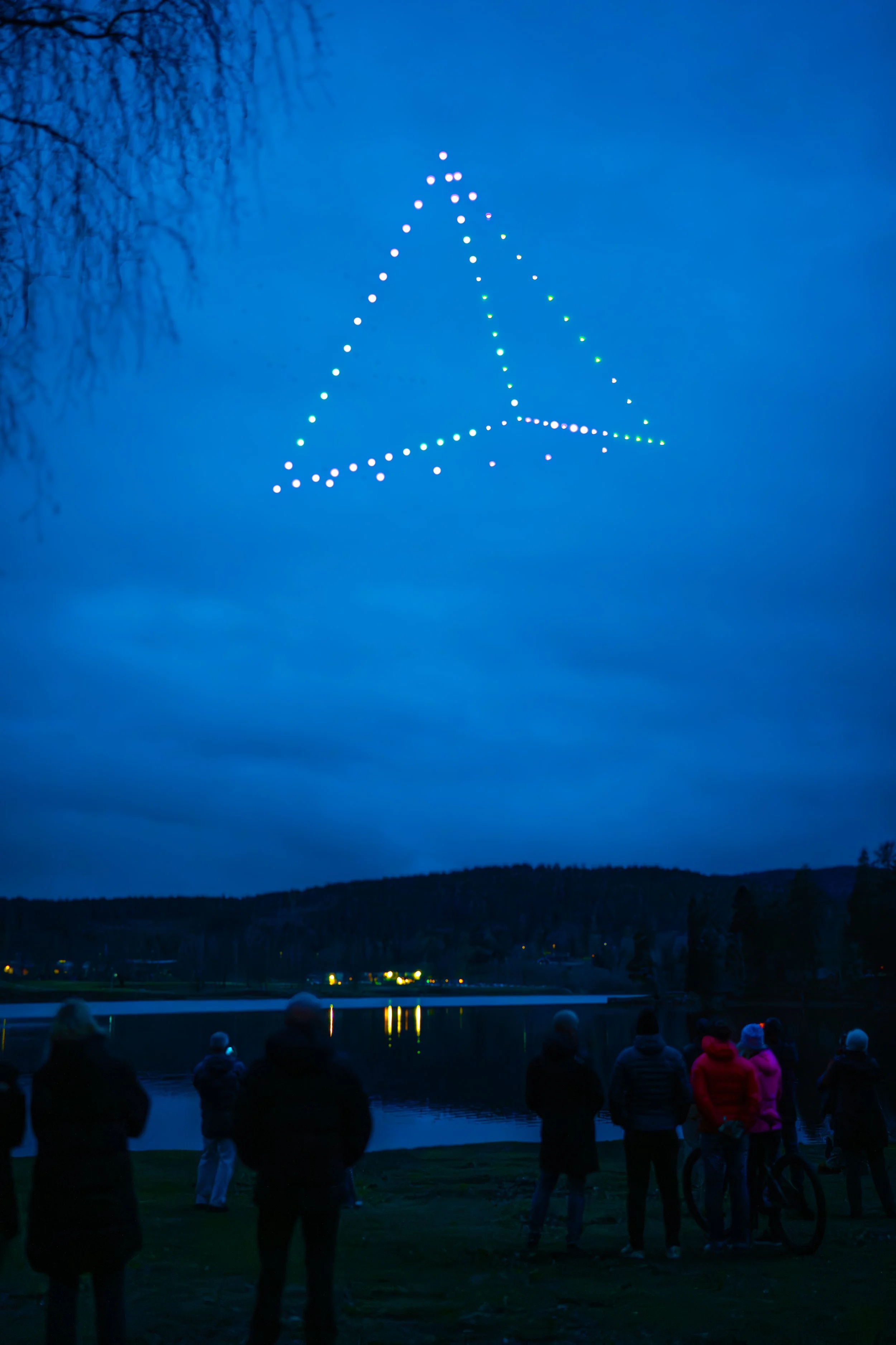 Drone show Pyroteknikk Bogstad
