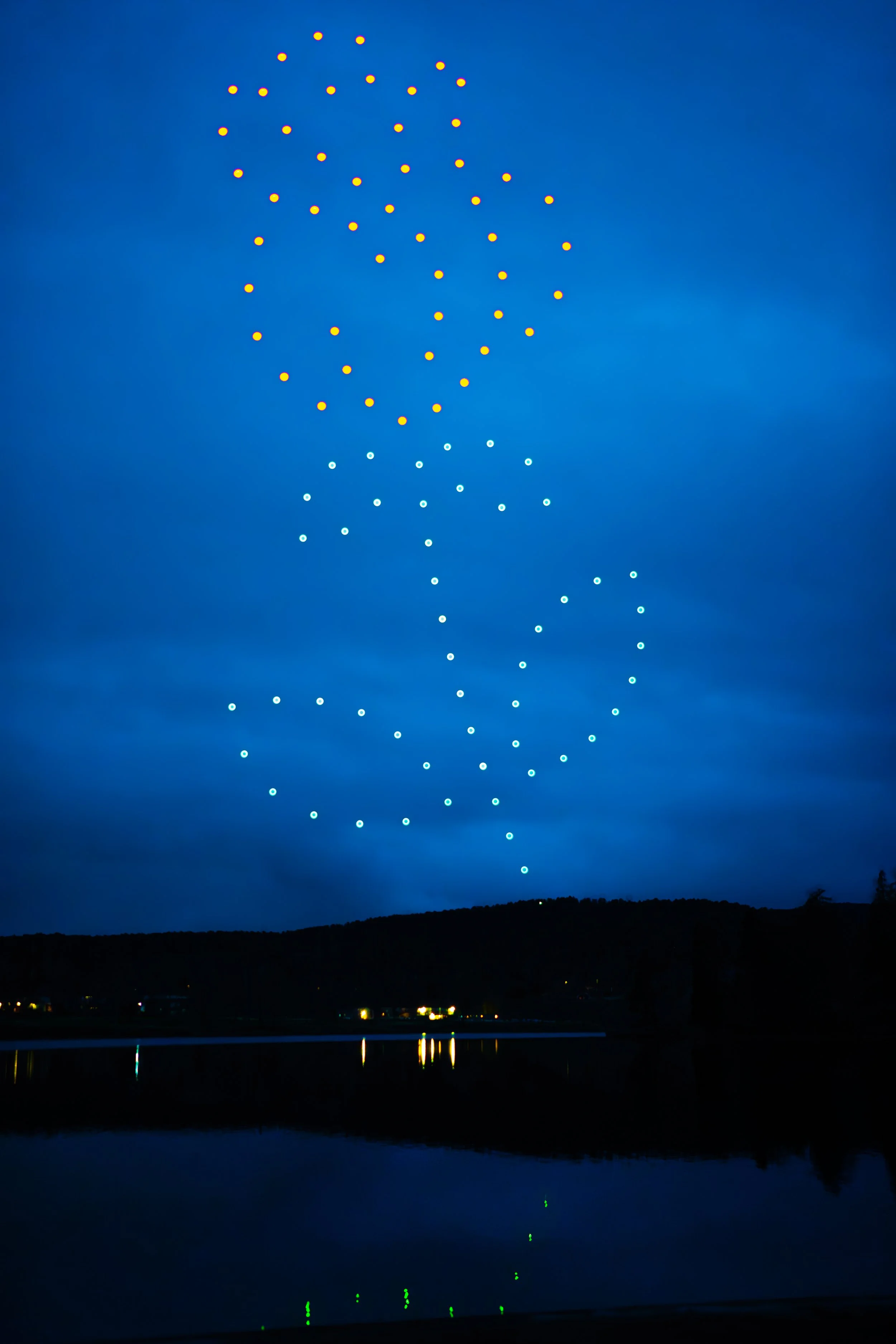 Drone show Pyroteknikk Bogstad