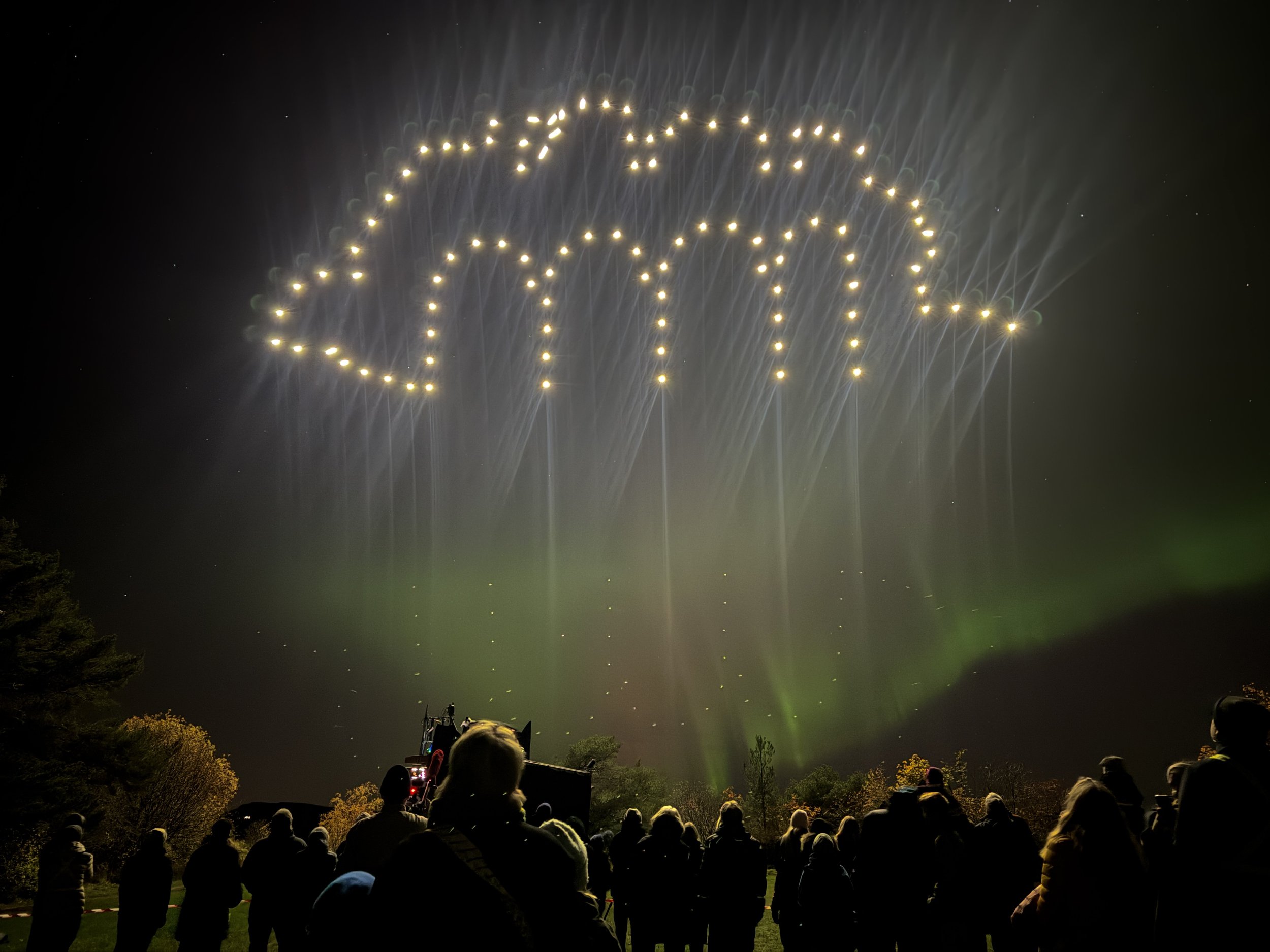 Drone show Domkirkeruinene Hamar