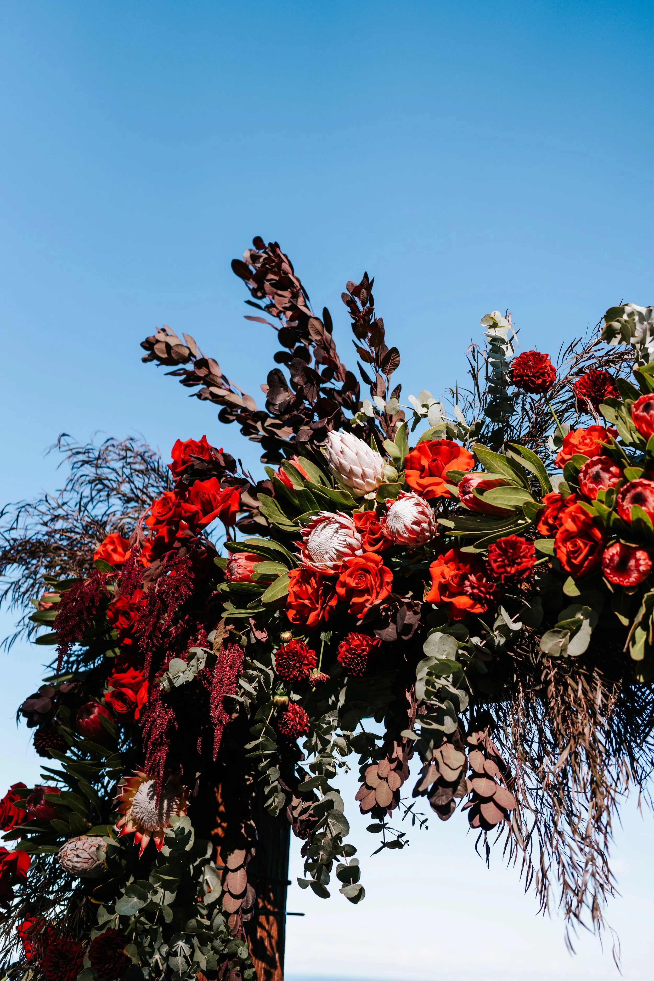 Red Bridal Wedding Bouquet