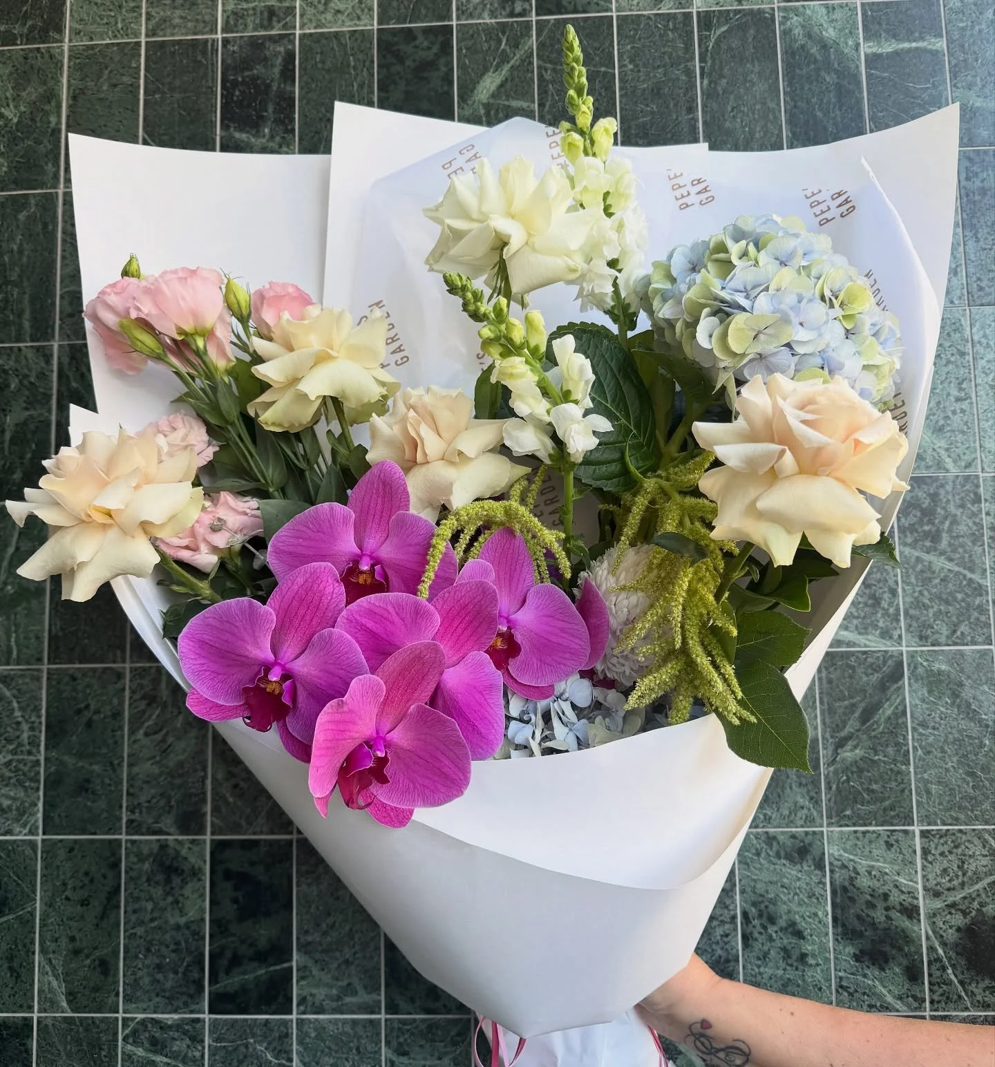 Florist choice, always a crowd favourite and look at that juicy orchid 🤤
call or order online and we can get a beautiful bunch out for you