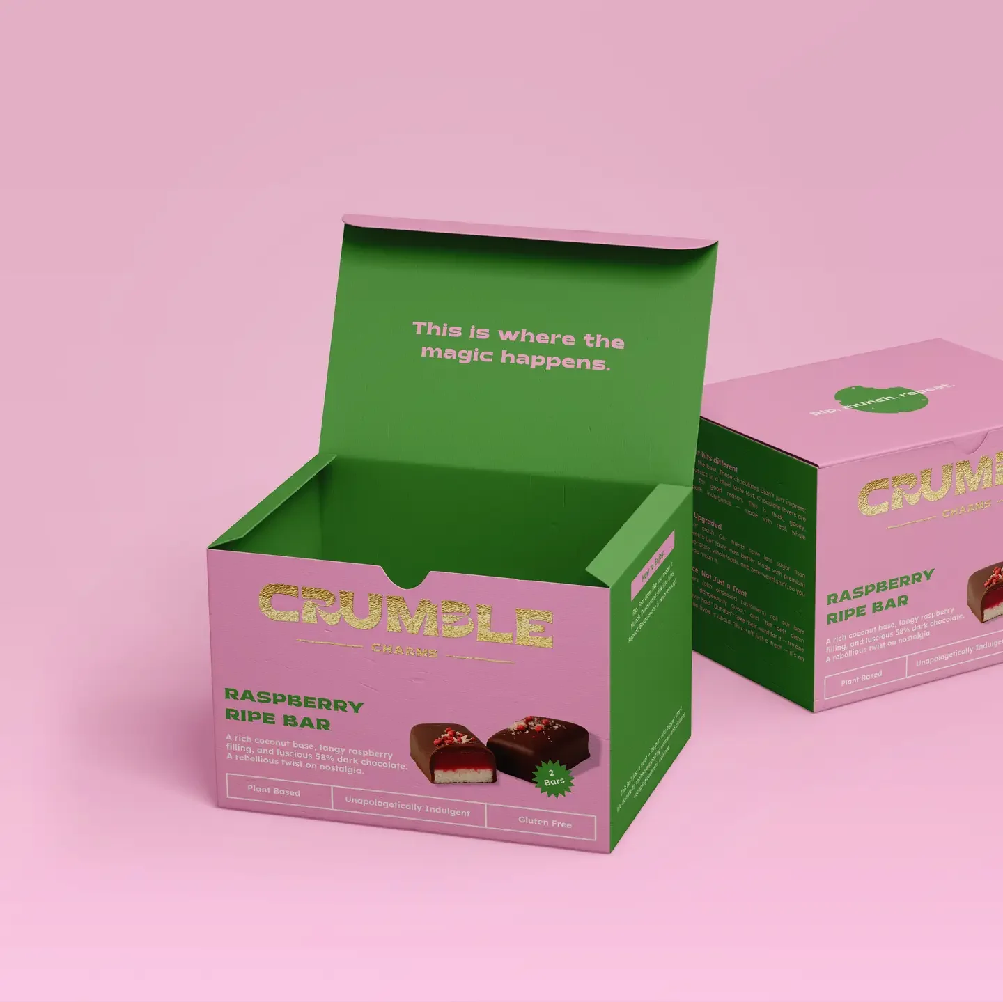 Crumble charms raspberry ripe bar.webp