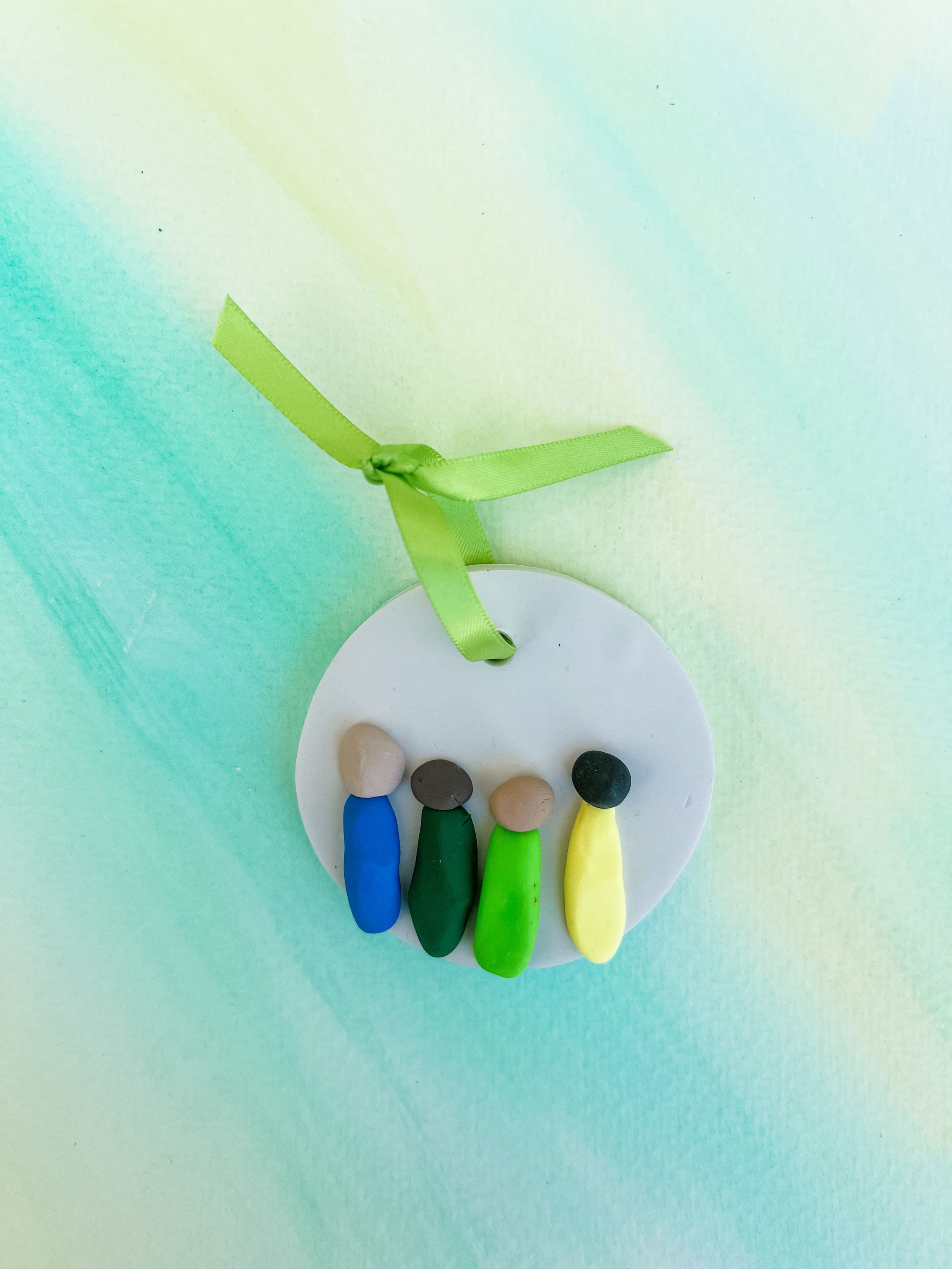 Abstract Diversity Polymer Clay Ornament | Boys