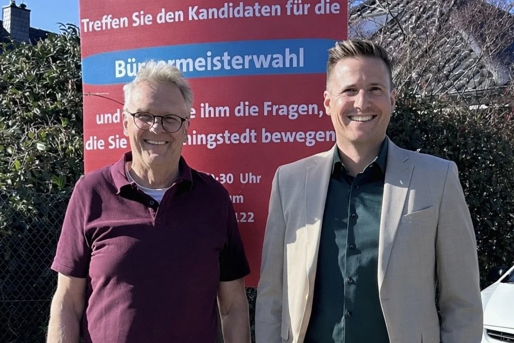 Plakataktion und offene Fragerunde zur Bürgermeisterwahl