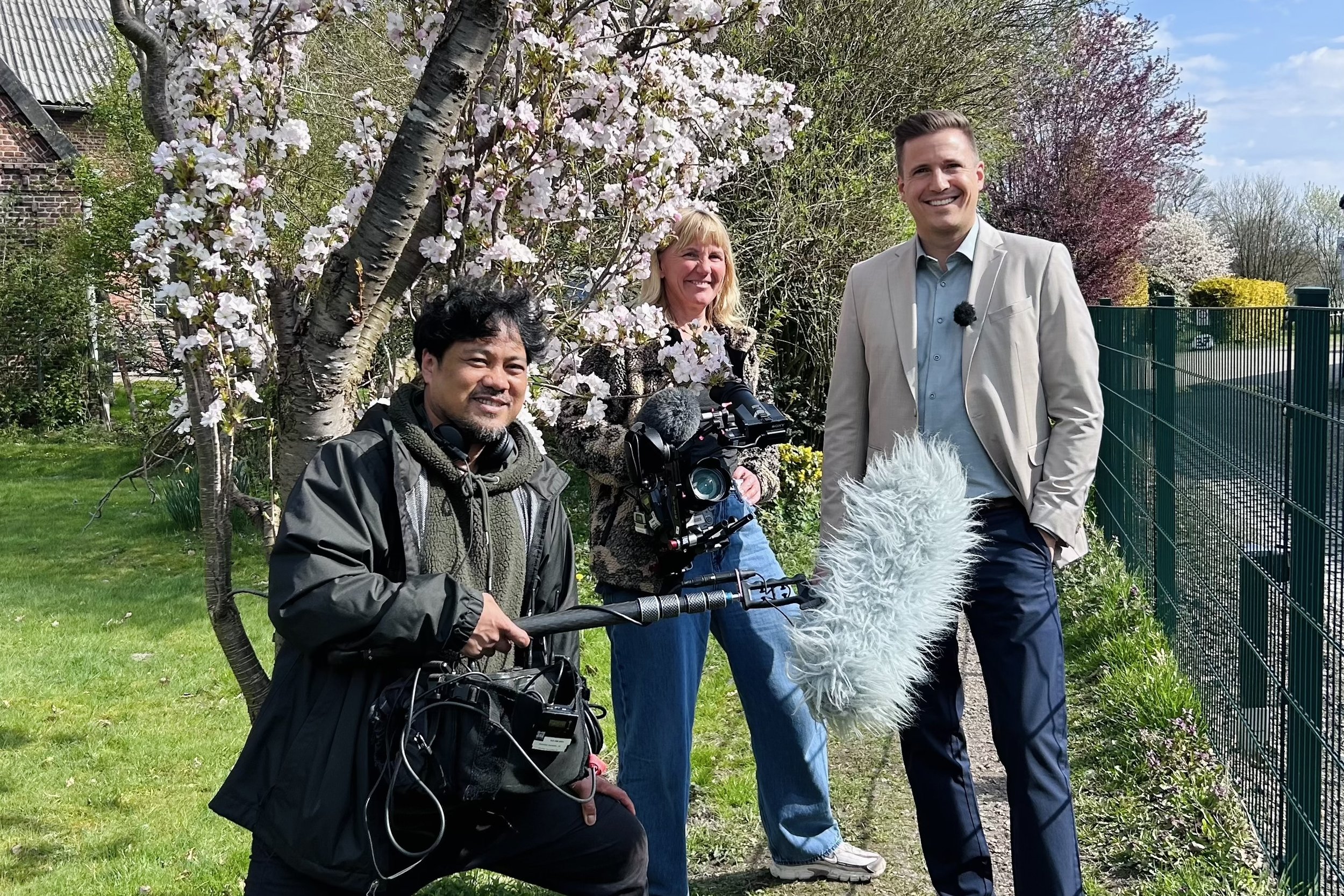 NDR-Dreh für das Schleswig-Holstein Magazin in Bönningstedt