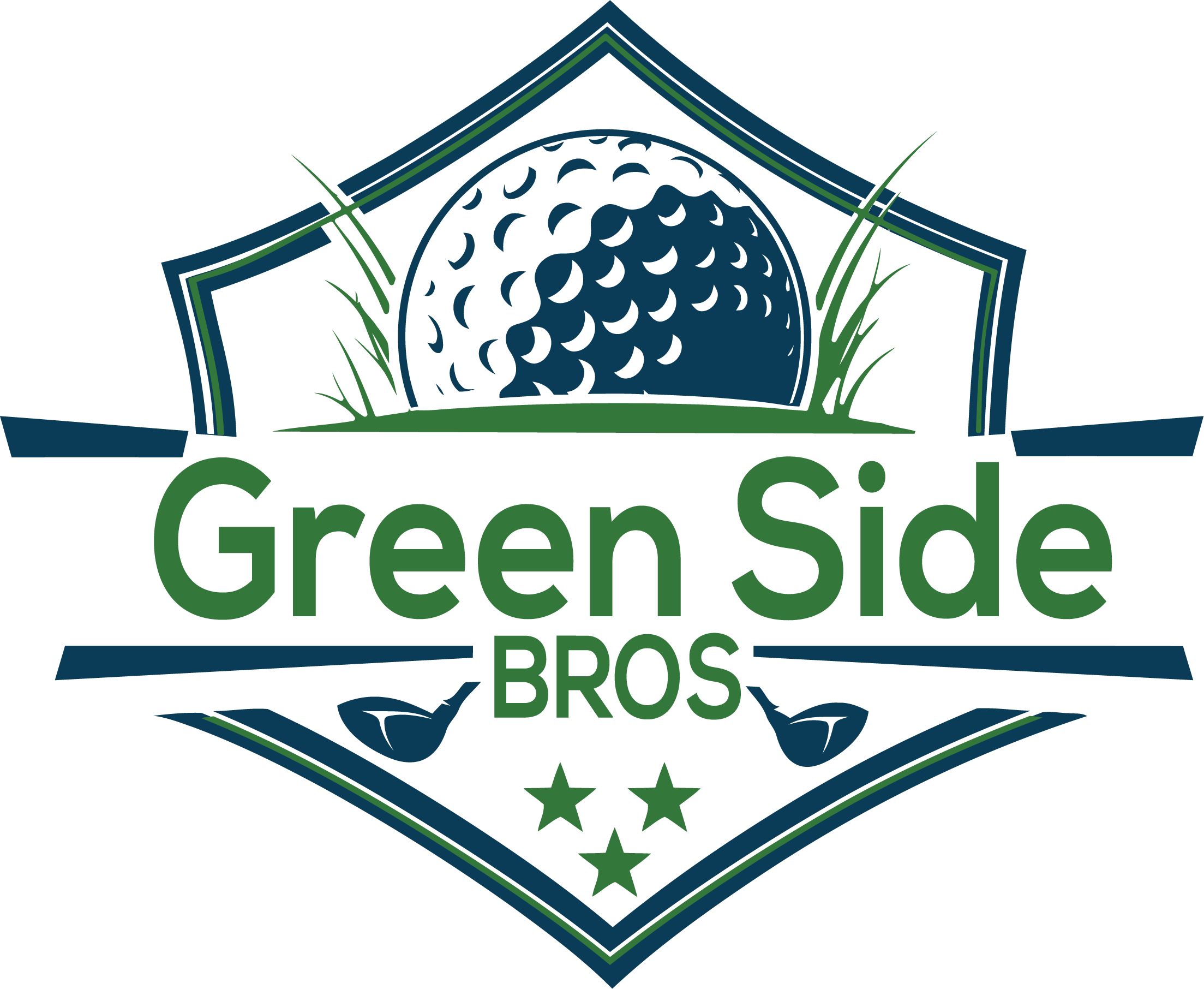 Green Side Bros Black & White Ball Marker — Green Side Bros