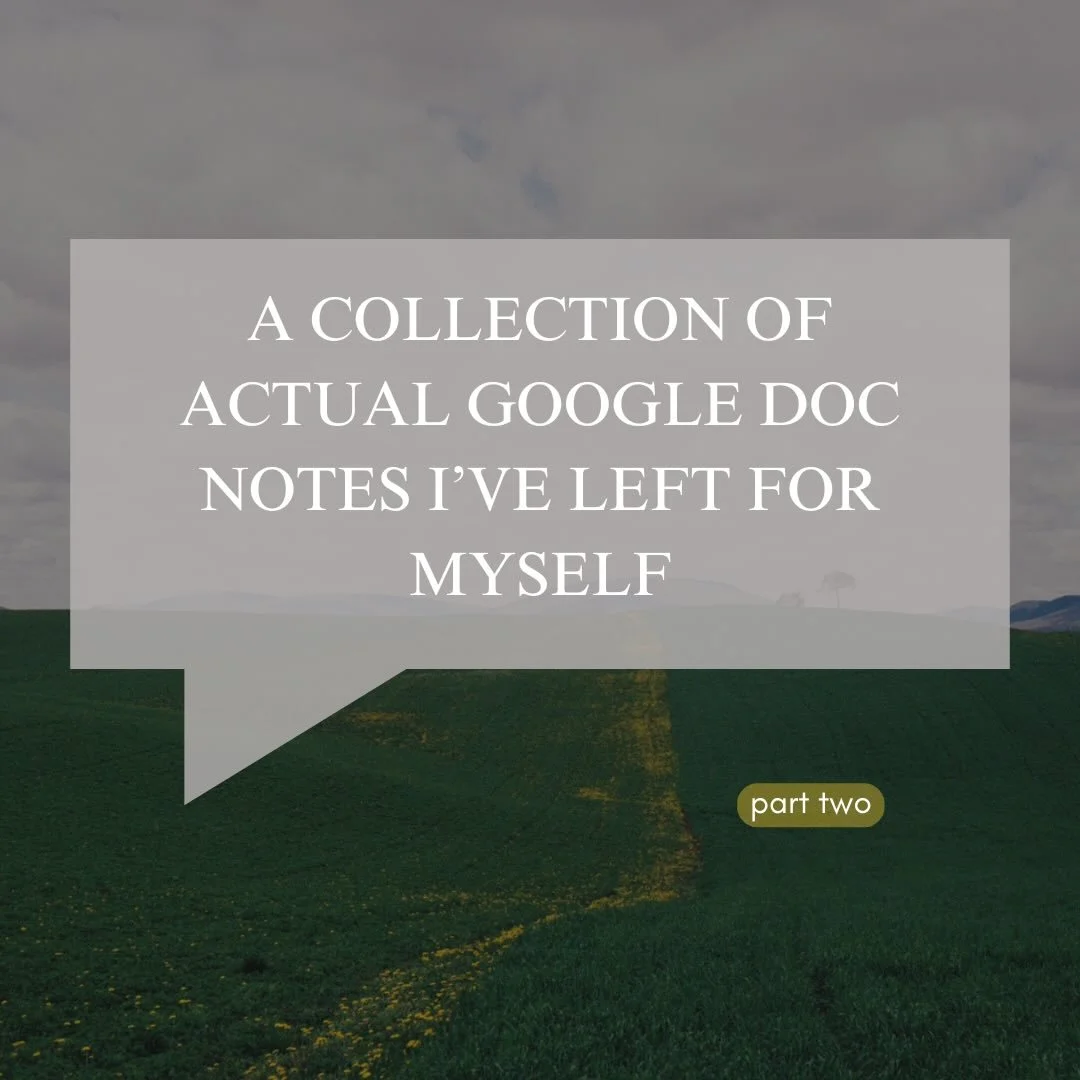 Out here leaving myself notes of encouragement &amp; sick burns again.
.
.
.
.
#writing #writinglife #googledocs #writingtips #humor