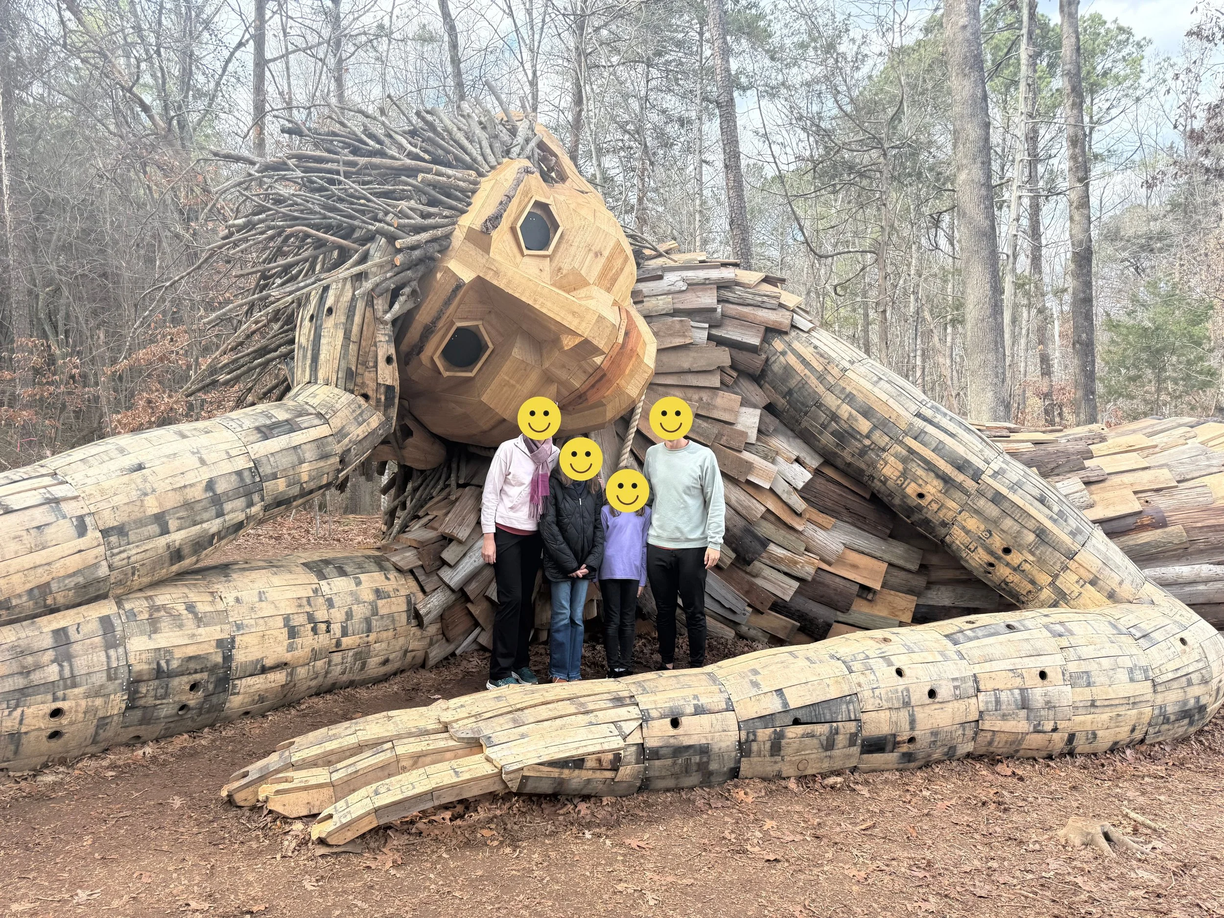 Go see Thomas Dambo’s wooden giant, Big Pete
