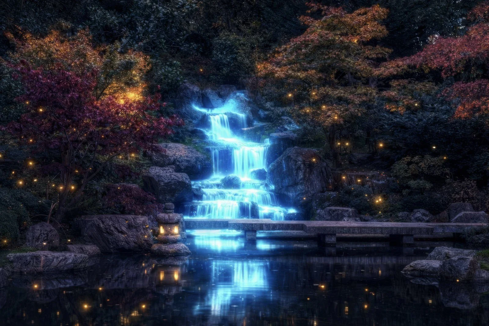 Concept visual for GLOW at Holland Park, a new winter event opening in 2027