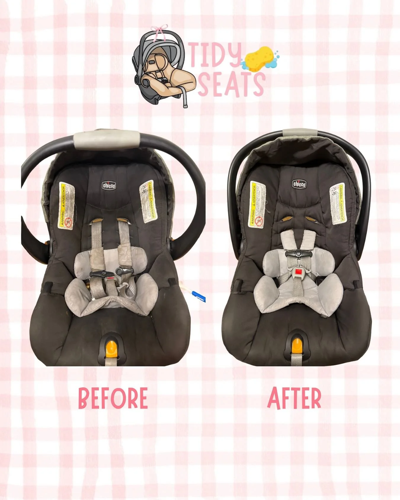 ✨ Before: This car seat has carried every one of your babies, full of crumbs, spills, and sweet memories.
✨ After: Fresh, clean, and ready to welcome your newest little love, because every baby deserves a fresh start.

💖 A reset for the seat, a refr