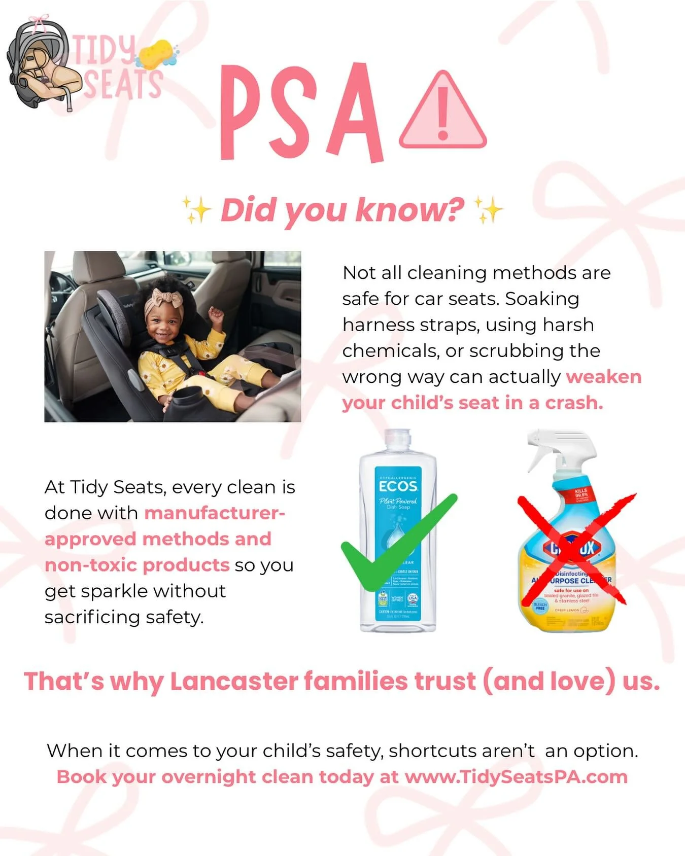 No dad&hellip; you can&rsquo;t just power wash the car seat. 🚫

And before you ask&mdash;no, it can&rsquo;t go in the dishwasher, the bathtub, or the backyard with the leaf blower either. 😂

As funny as those &ldquo;quick fixes&rdquo; sound, the tr