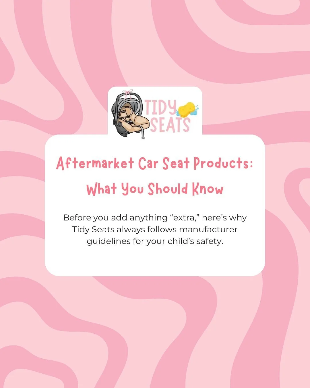 There&rsquo;s a reason we take safety so seriously 💗
Aftermarket products &mdash; like strap covers, head supports, and seat protectors &mdash; might look cute or convenient, but if they didn&rsquo;t come with your car seat or aren&rsquo;t listed in
