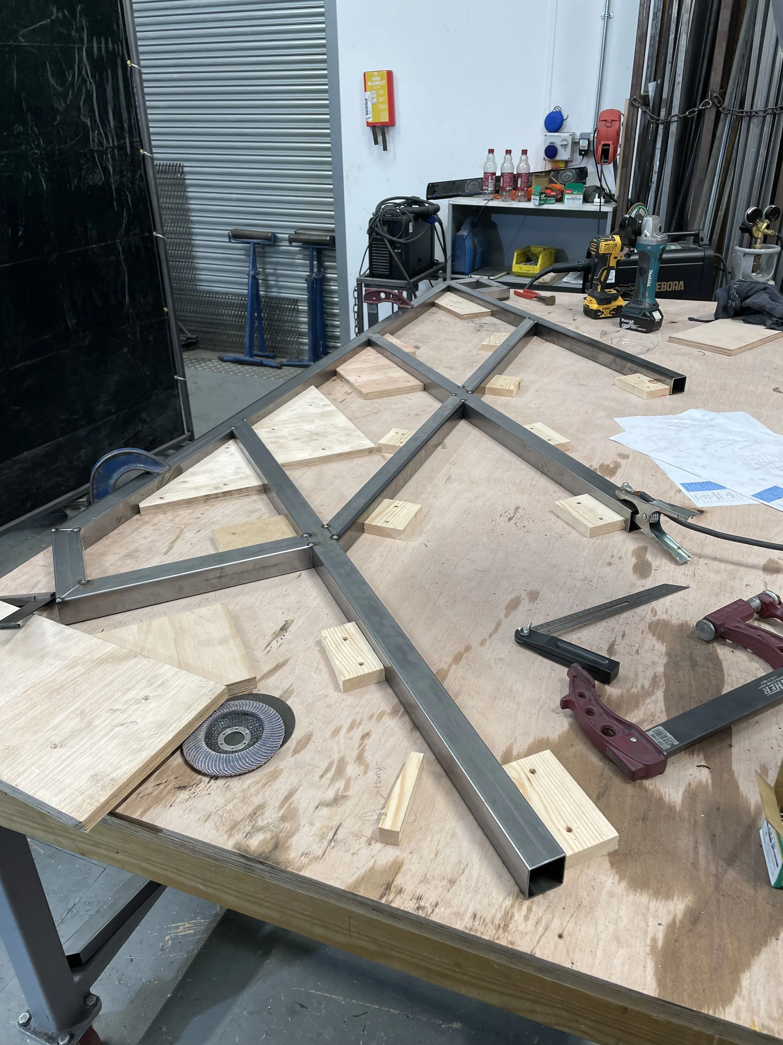 One of the handrails that I made for "Julius Caesar".