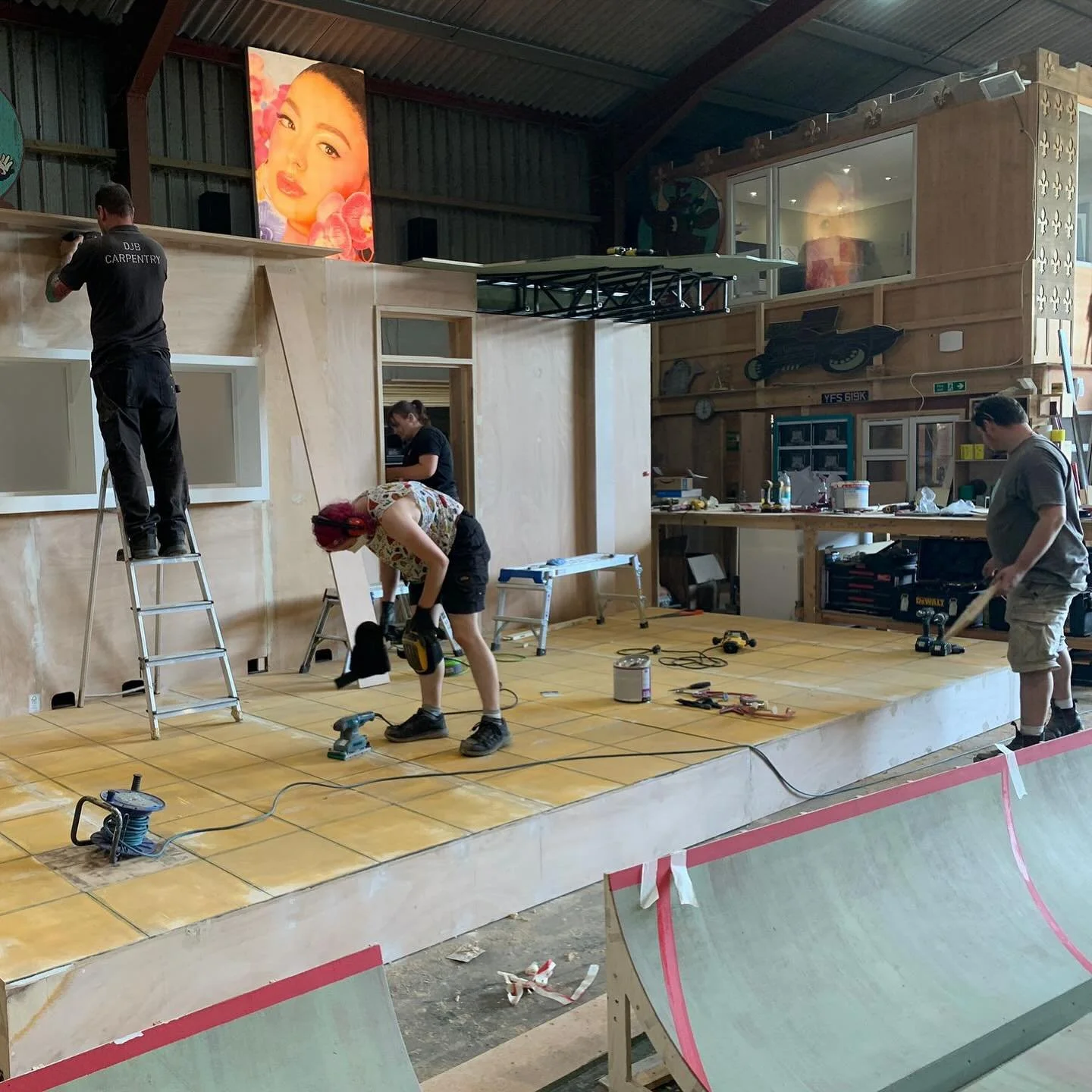 The History Boys - 20th anniversary tour 2024.

I had the pleasure of working at @mi_workshops over the summer on a number of projects including this beautiful set for Alan Bennett&rsquo;s &ldquo;The History Boys&rdquo; designed by Grace Smart.