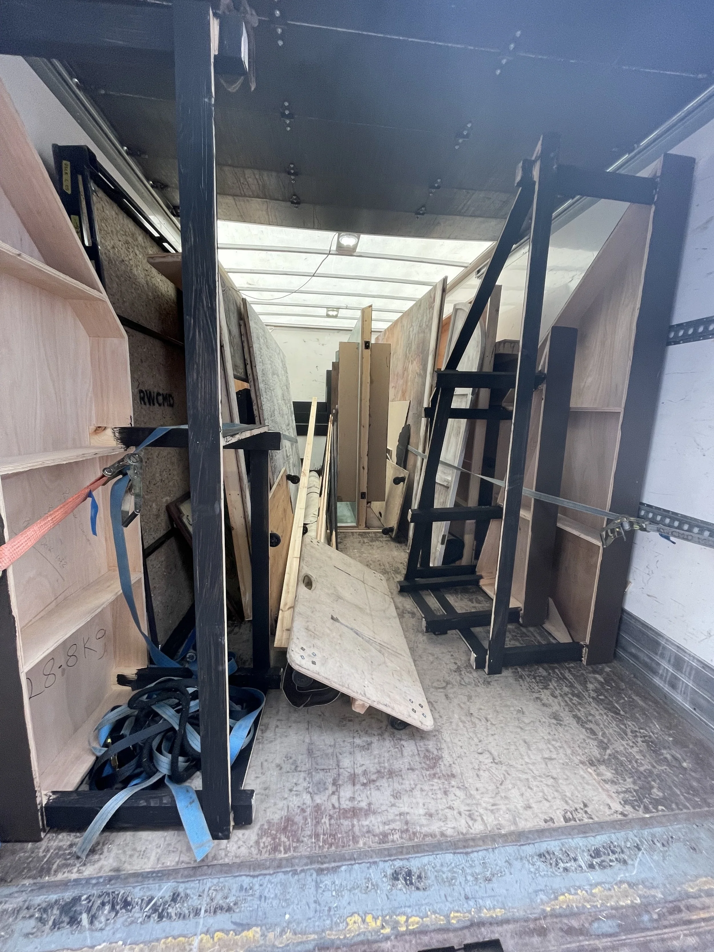 Truck load for Playhouse Creatures.