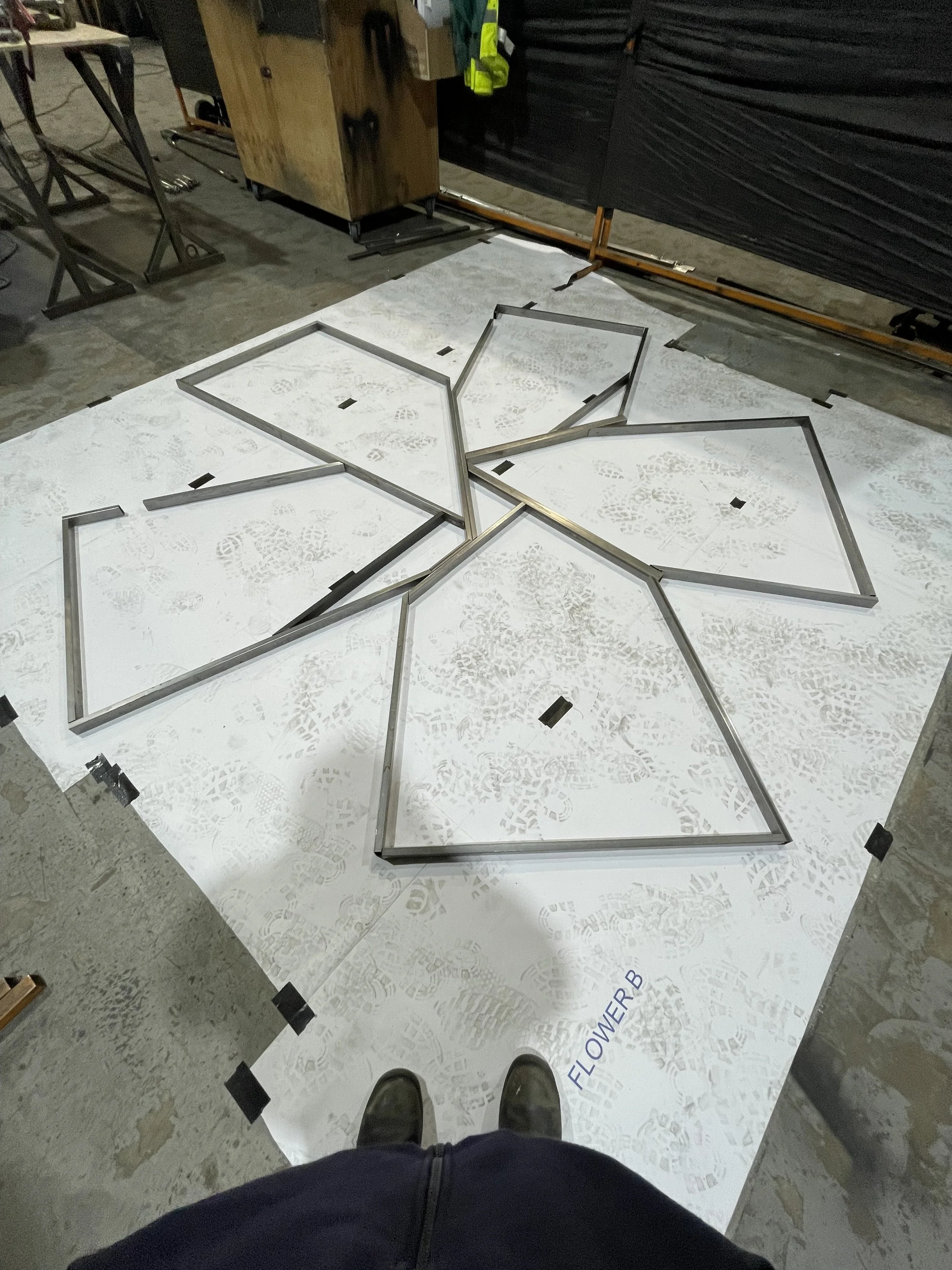 One of many metal flowers that I made for Bay Productions' "Hello Dolly".