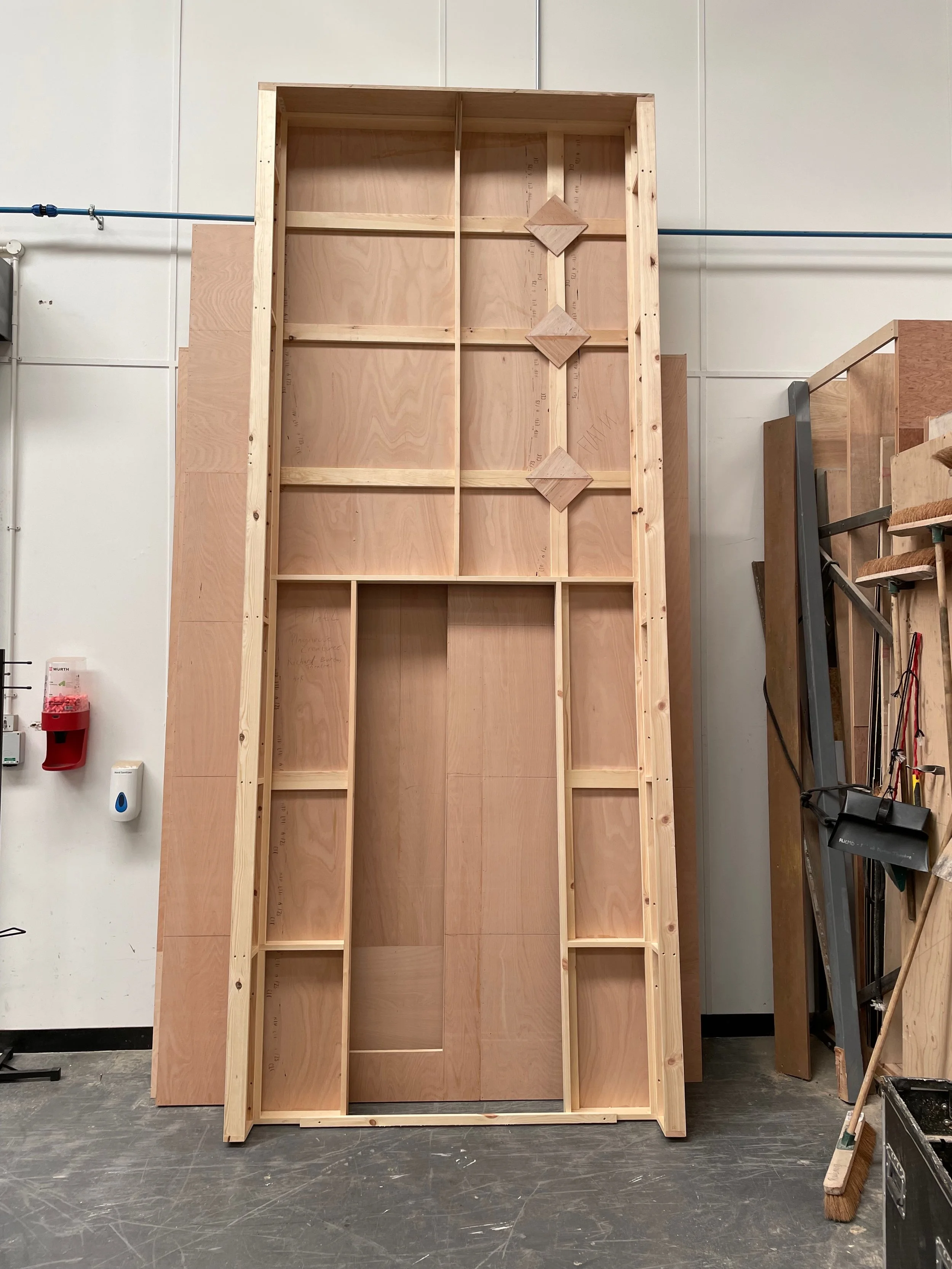 A doorway flat that we made for Playhouse Creatures.