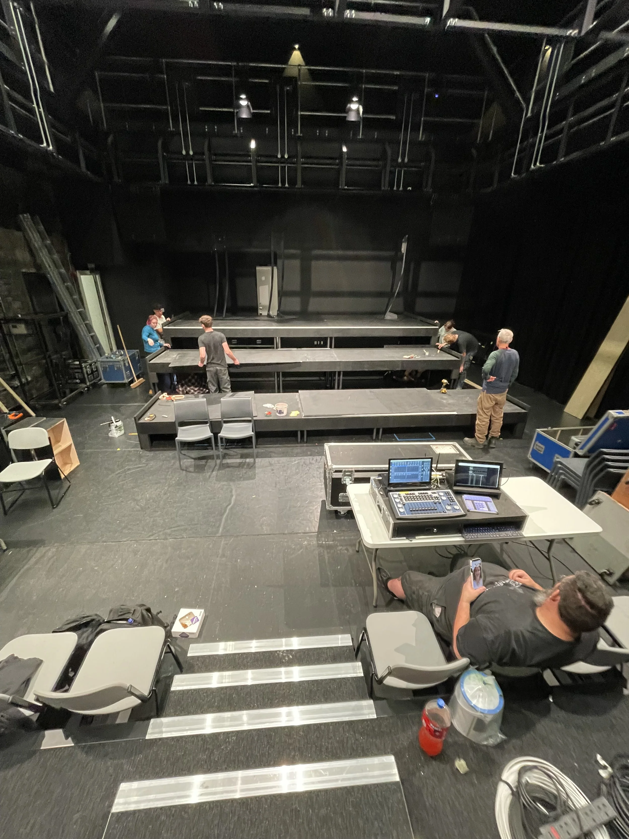 On site for 'A Visit' in yMa, Pontypridd.