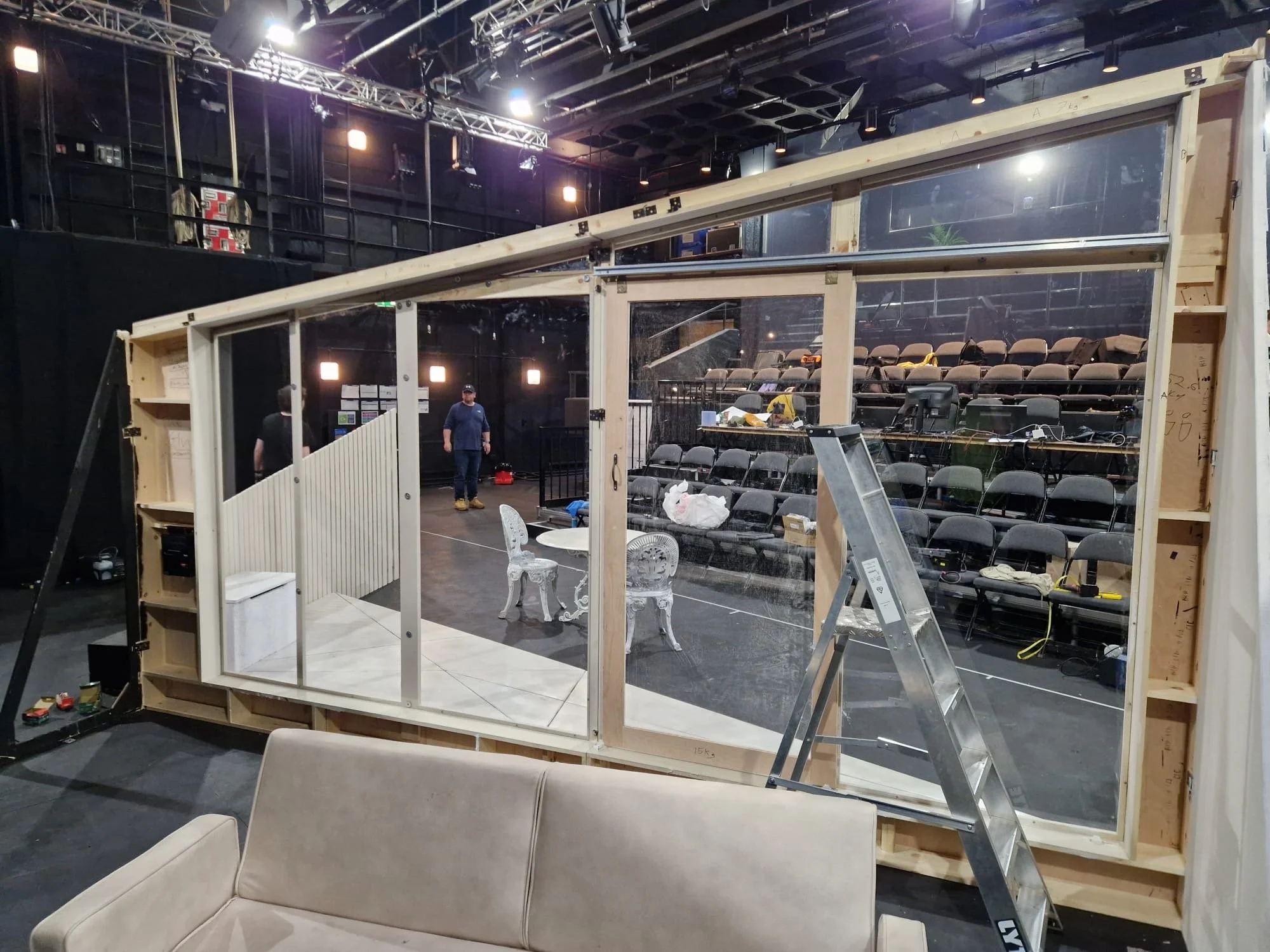 Back of the set of The Glue That Holds Us Together.