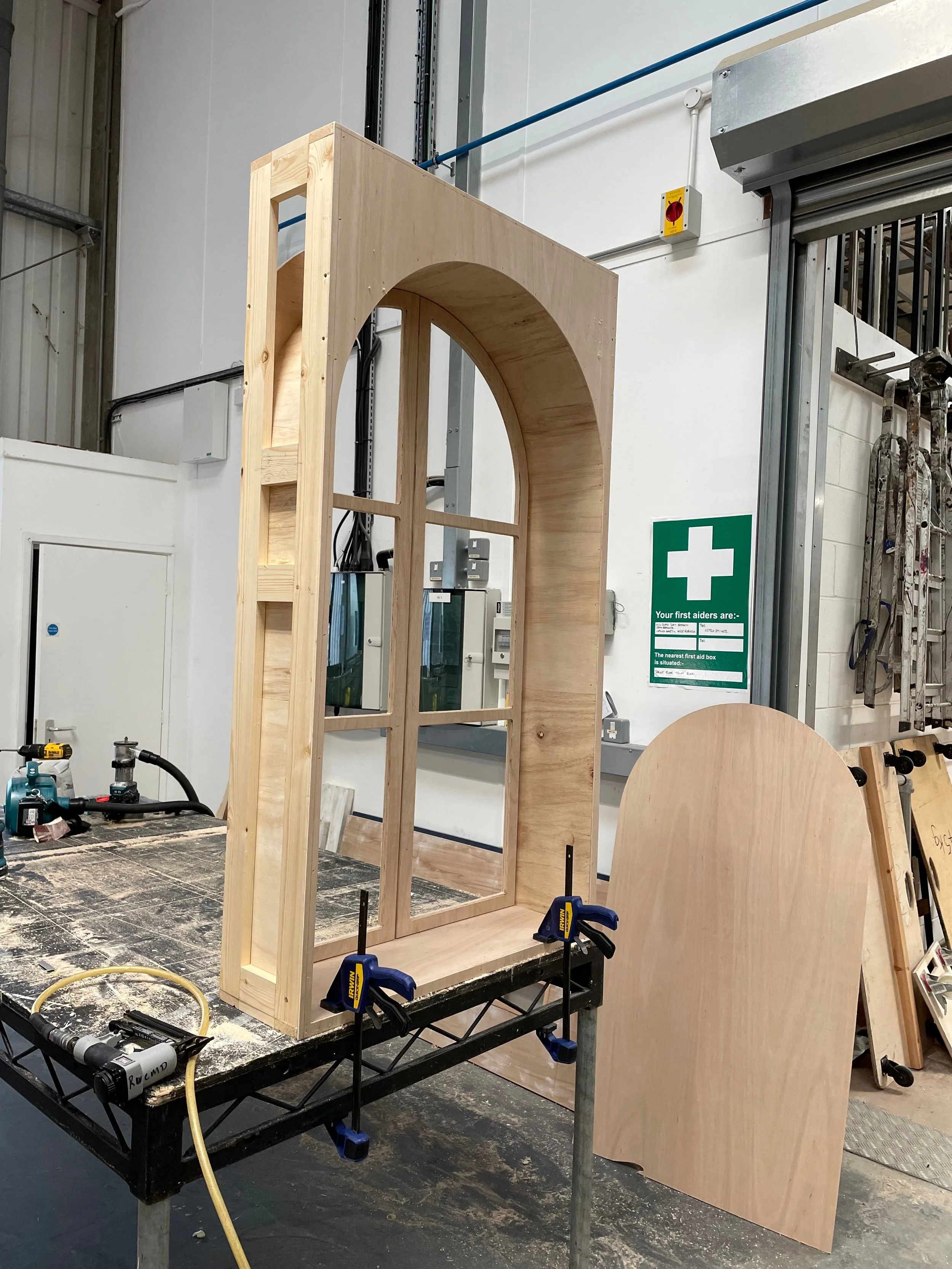 A window that we made for Playhouse Creatures.