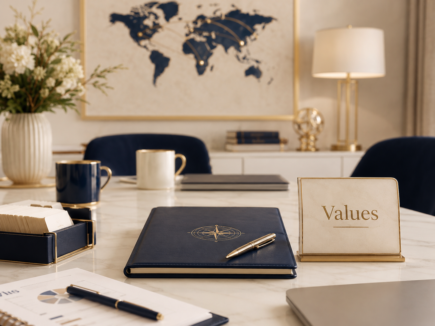 Values statement card for Bilingual VA Connect client and VA support